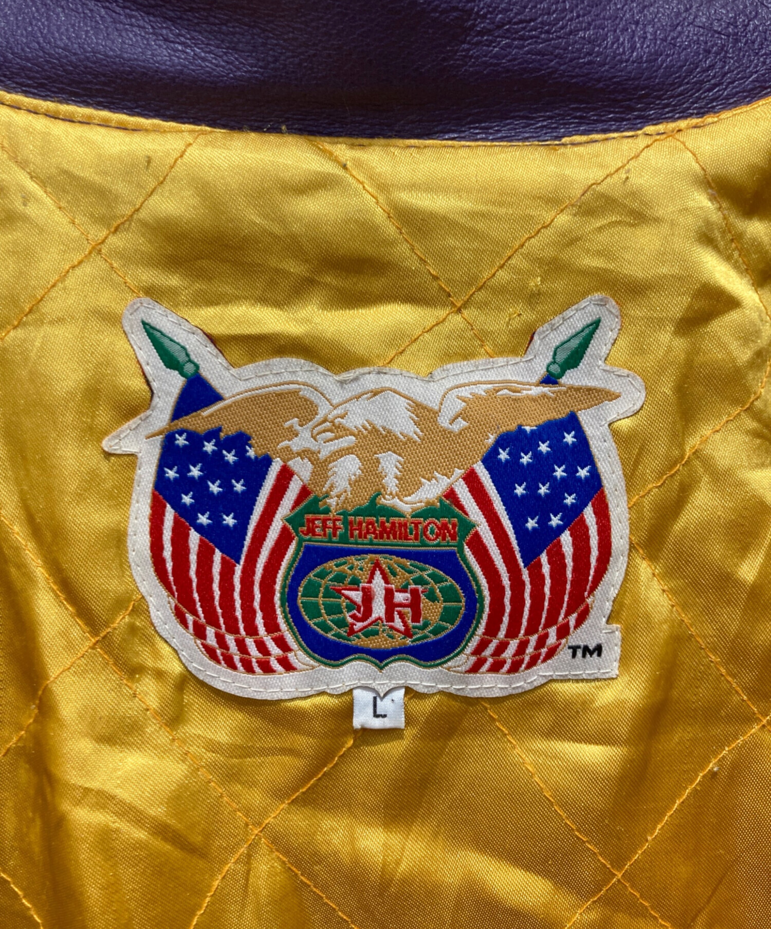 中古・古着通販】JEFF HAMILTON (ジェフハミルトン) レザースタジャン