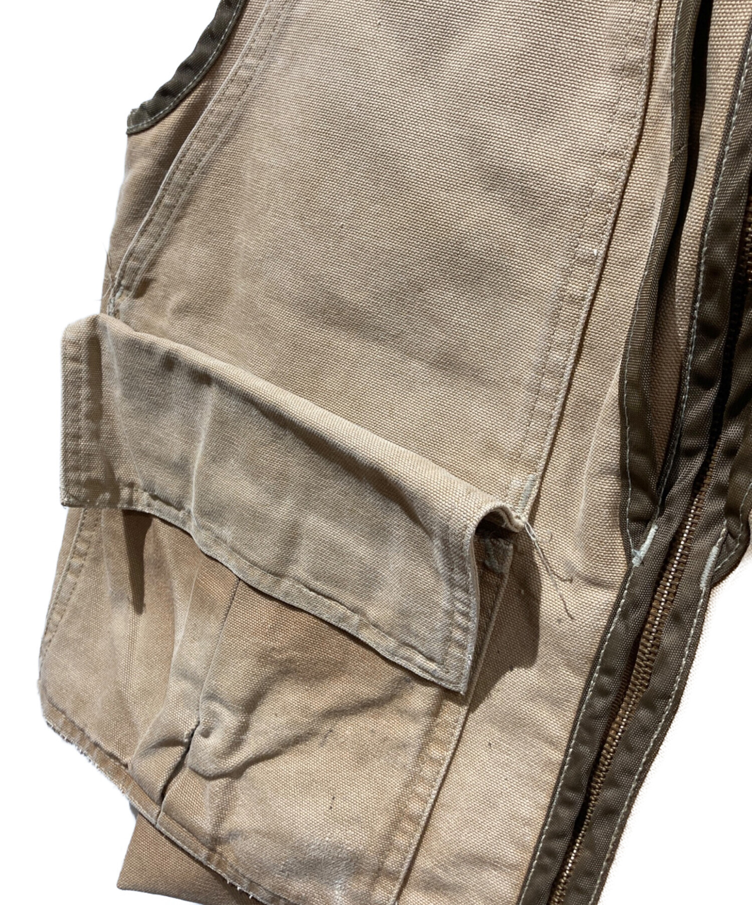 中古・古着通販】CarHartt (カーハート) ハンティングベスト ベージュ