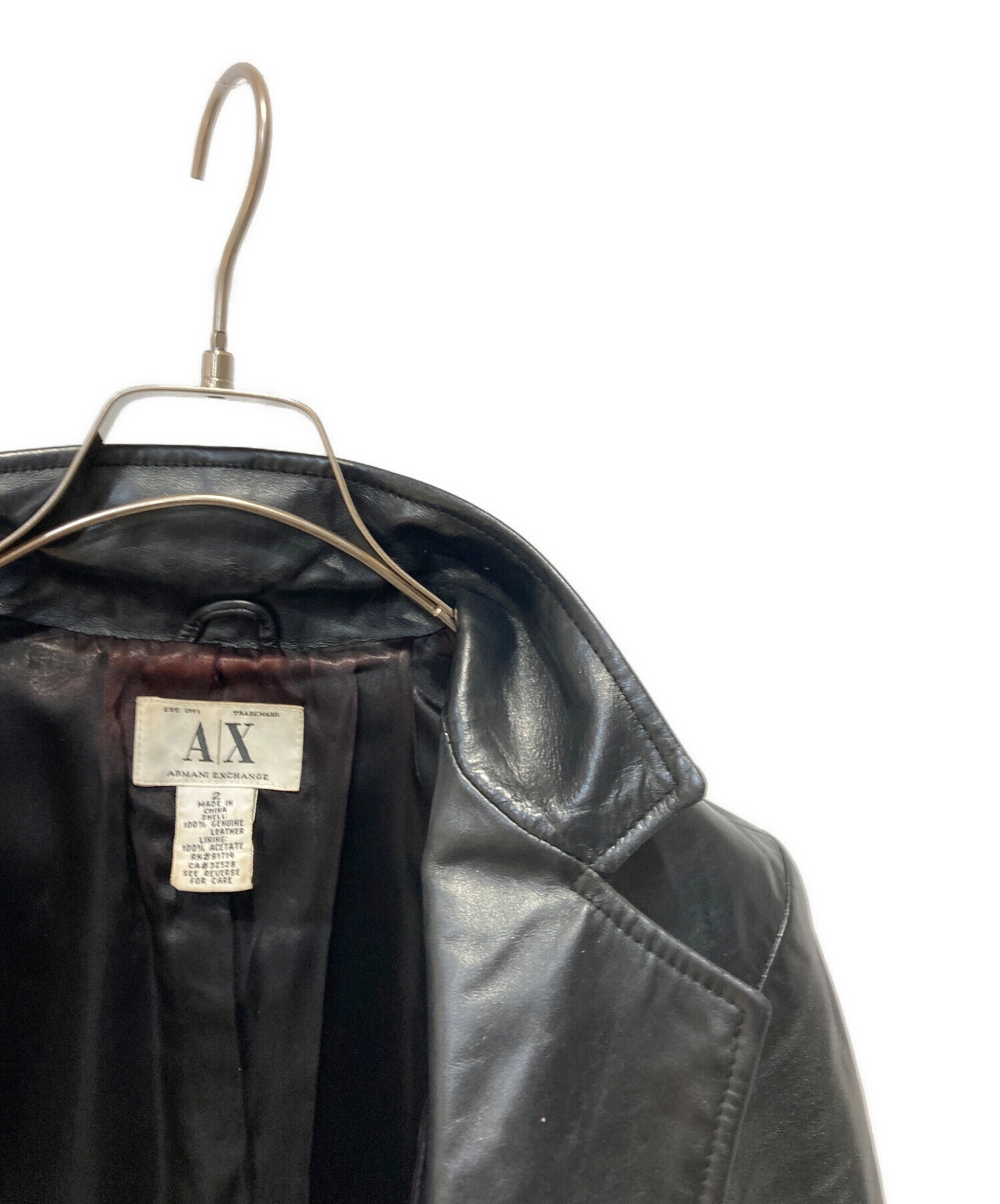 中古・古着通販】ARMANI EXCHANGE (アルマーニ エクスチェンジ) レザー