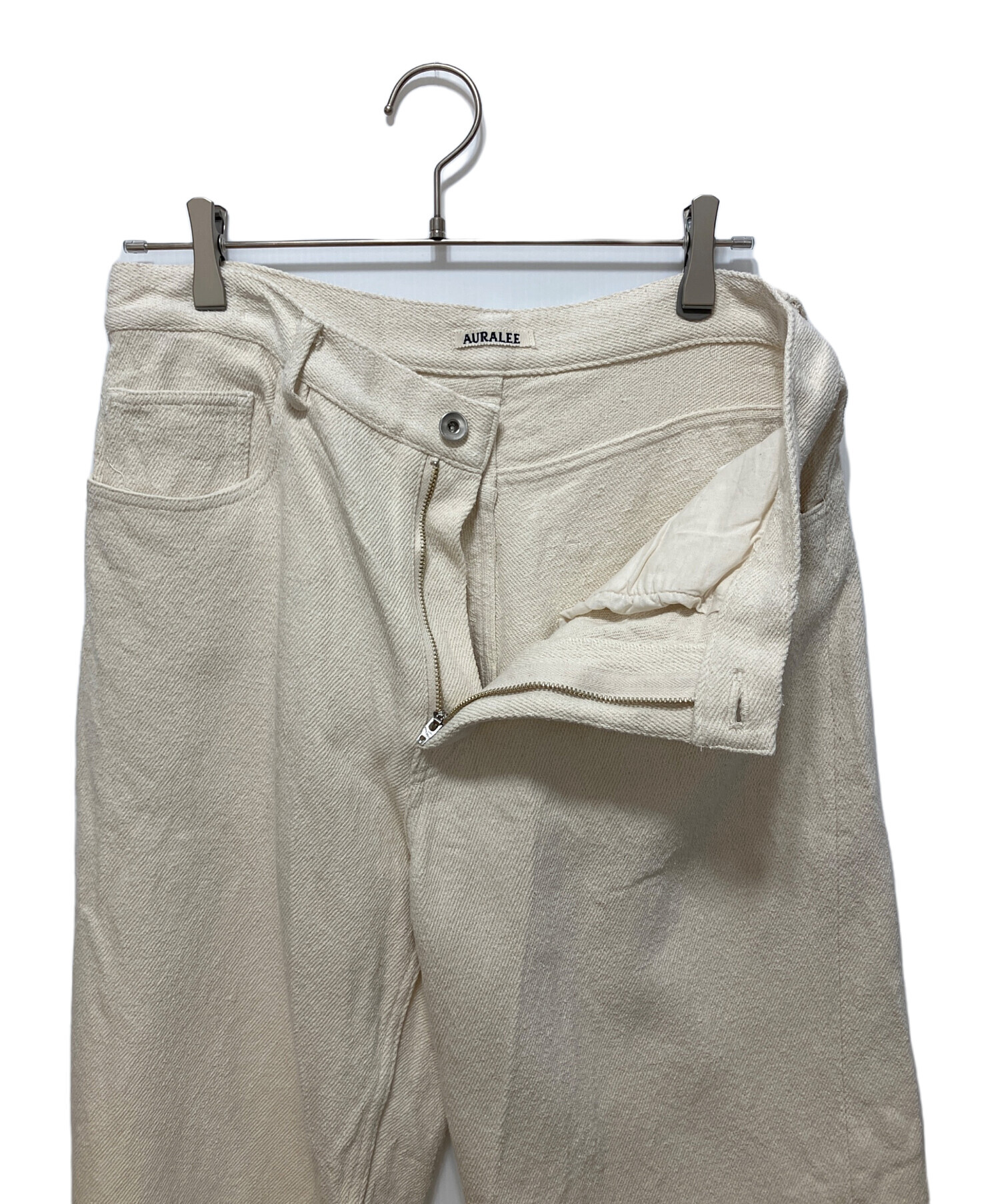 中古・古着通販】AURALEE (オーラリー) SILK NEP DENIM 5P WIDE SHORTS