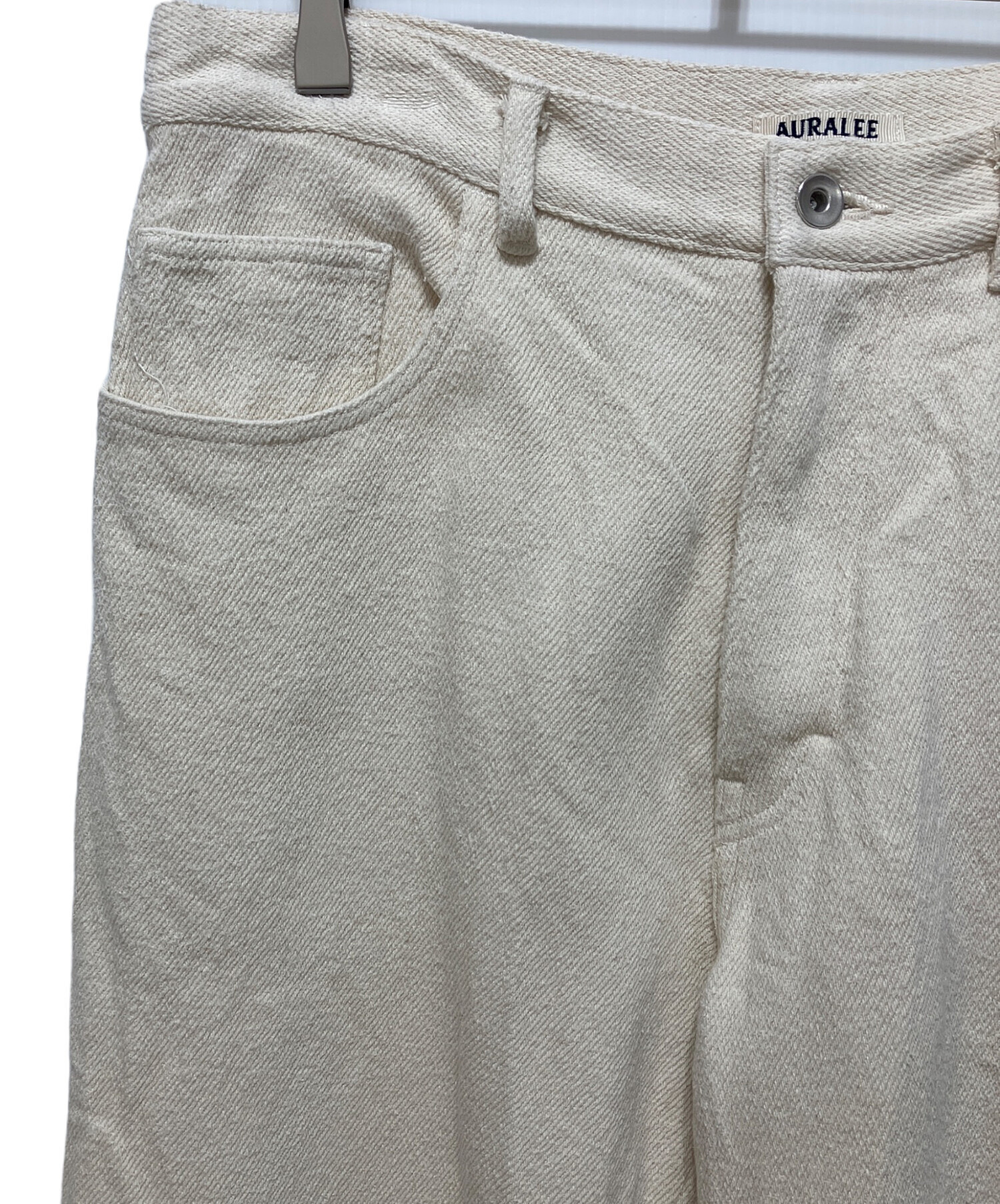 中古・古着通販】AURALEE (オーラリー) SILK NEP DENIM 5P WIDE SHORTS