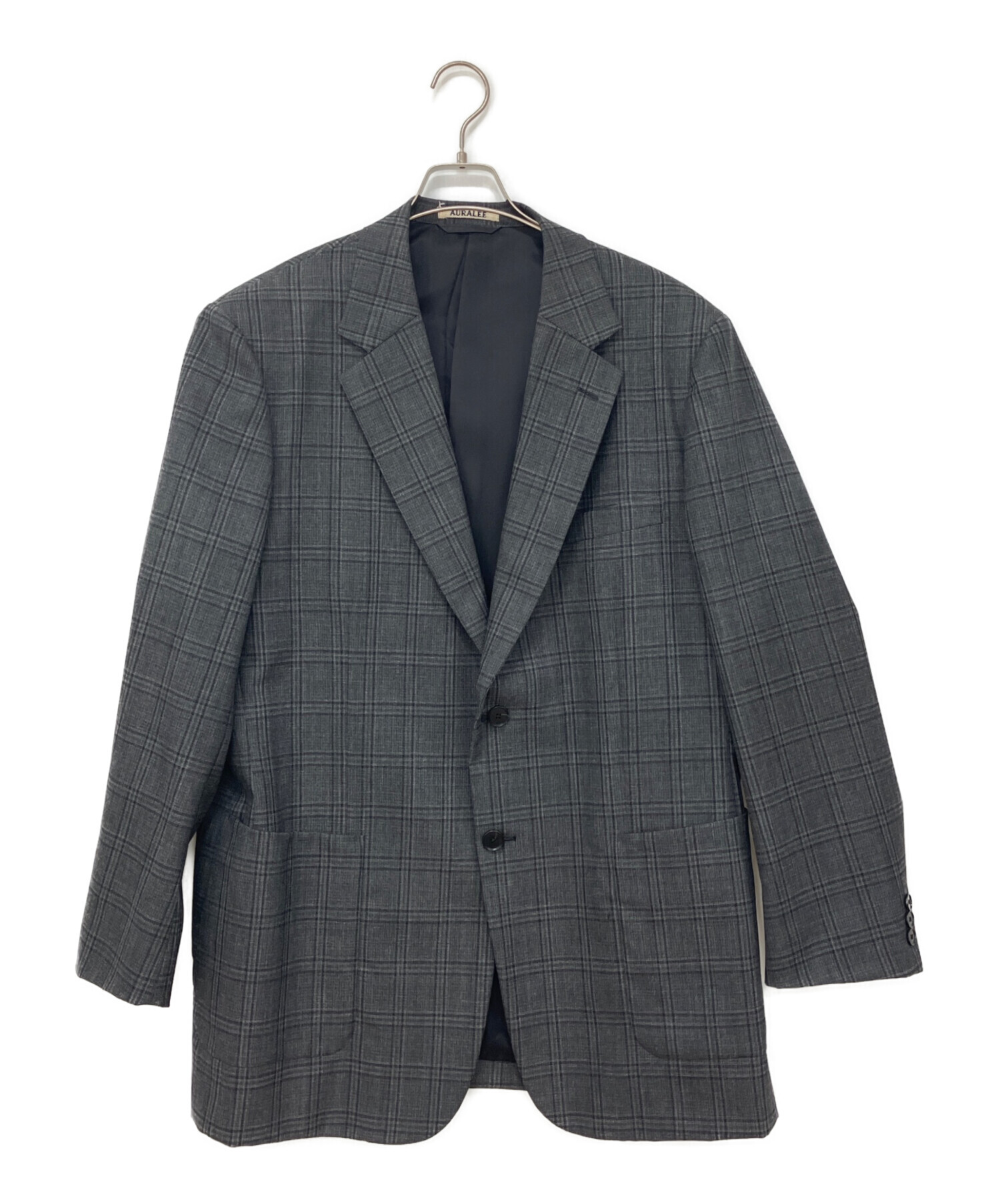 中古・古着通販】AURALEE (オーラリー) BLUEFACED WOOL CHECK JACKET