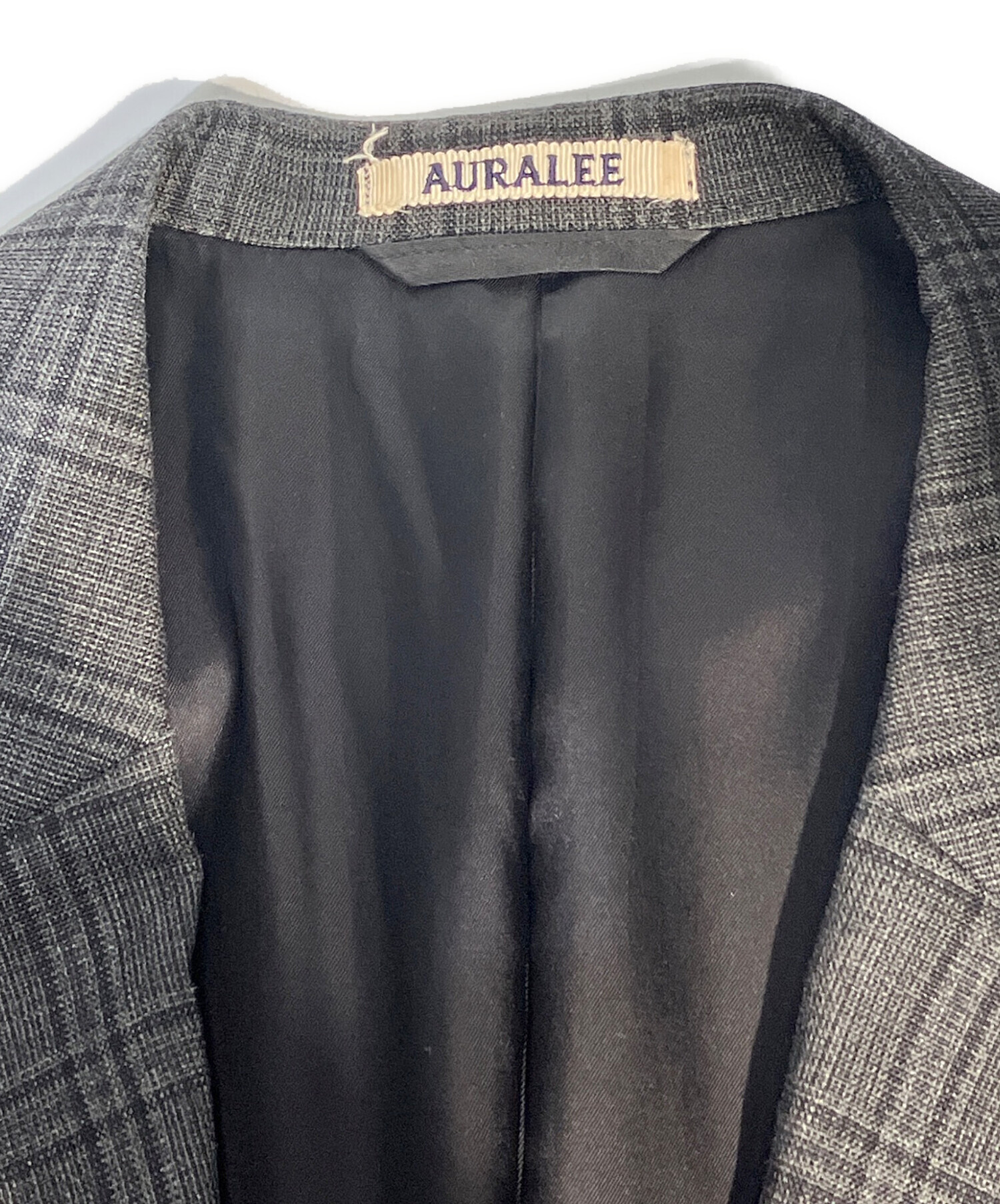 中古・古着通販】AURALEE (オーラリー) BLUEFACED WOOL CHECK JACKET