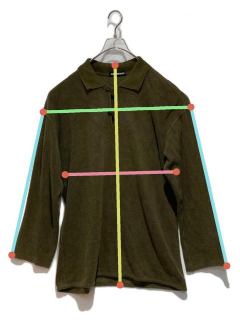 中古・古着通販】ISSEY MIYAKE (イッセイミヤケ) ポロシャツ グリーン