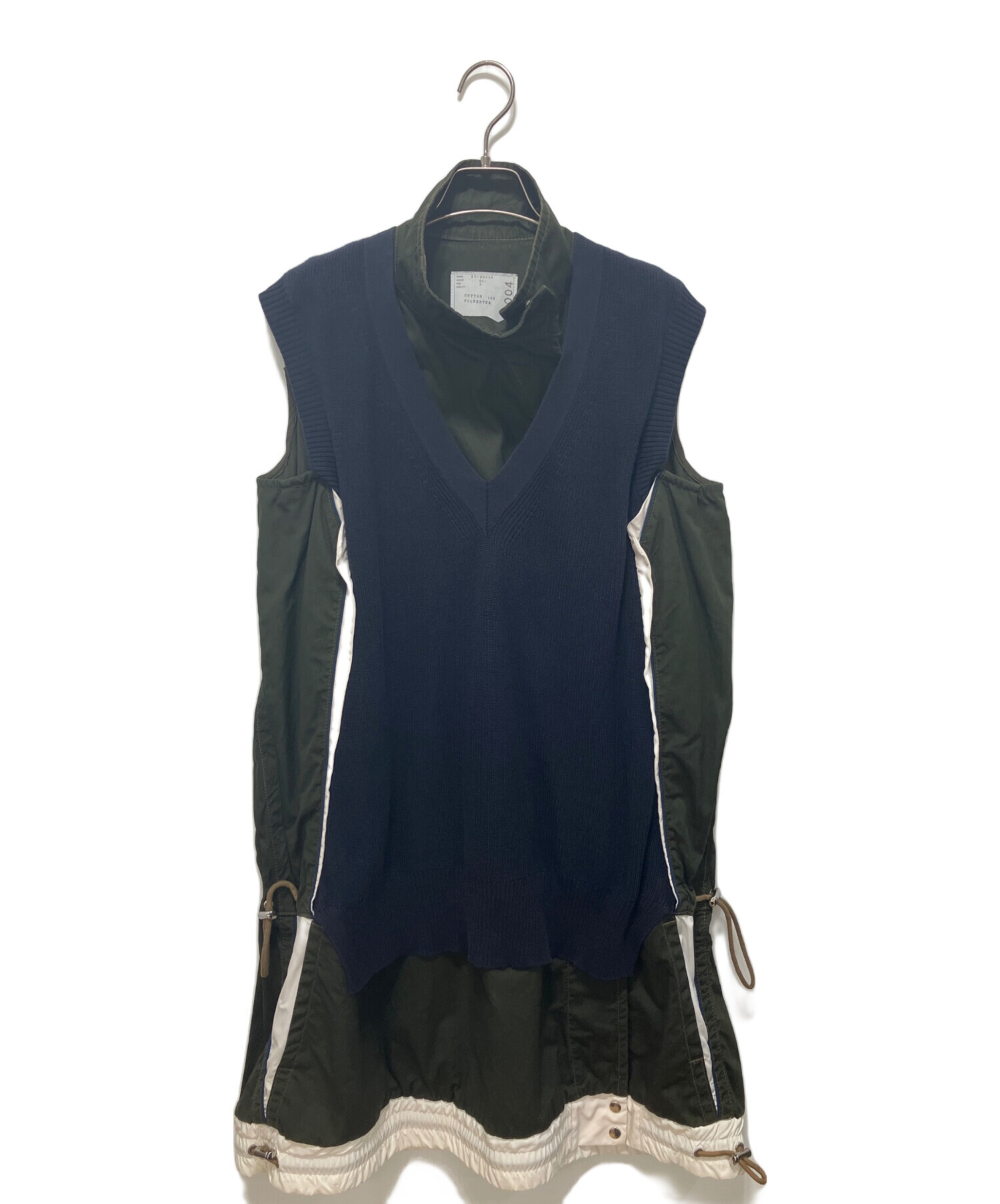 中古・古着通販】sacai (サカイ) ドッキングワンピース グリーン