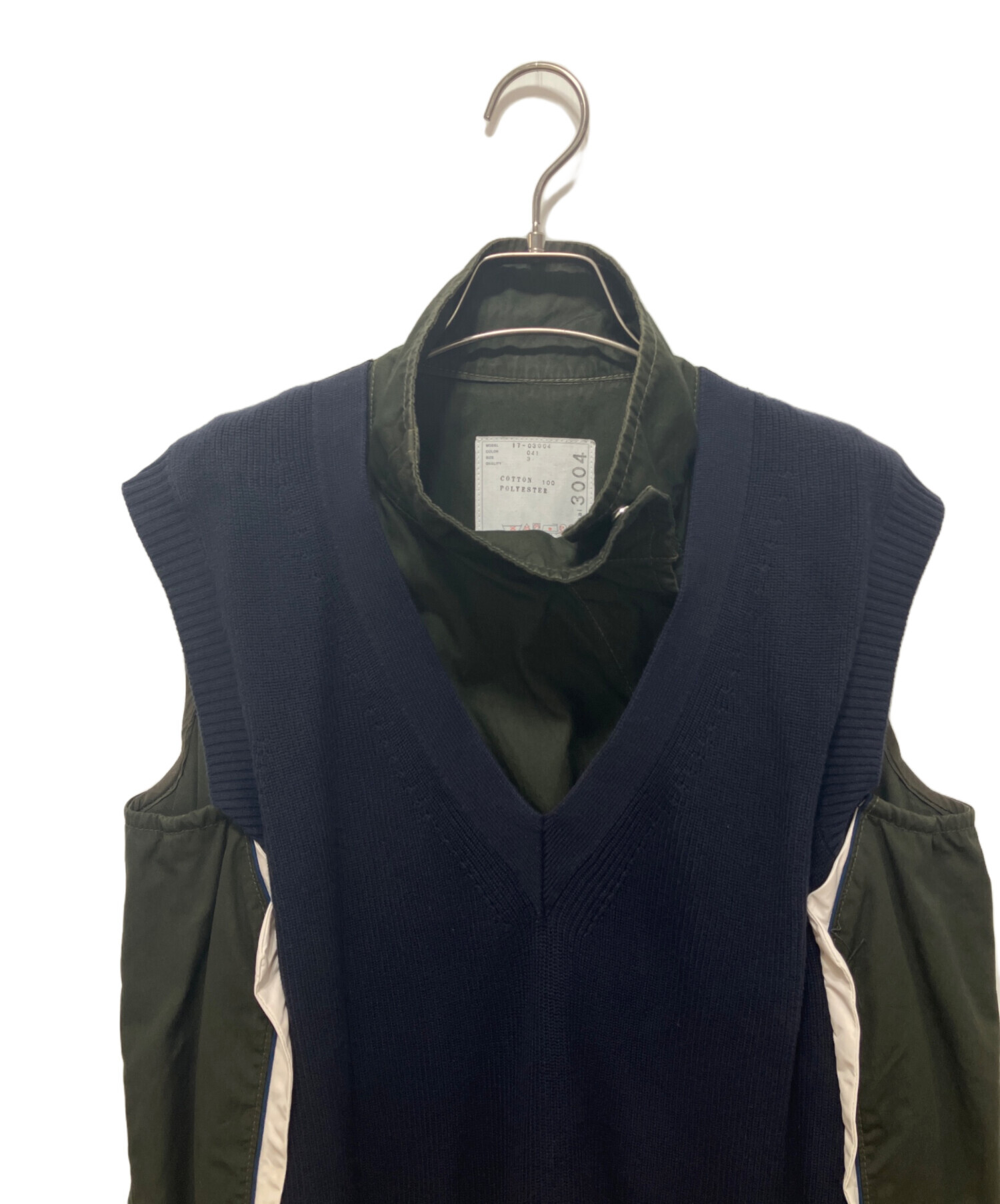 中古・古着通販】sacai (サカイ) ドッキングワンピース グリーン