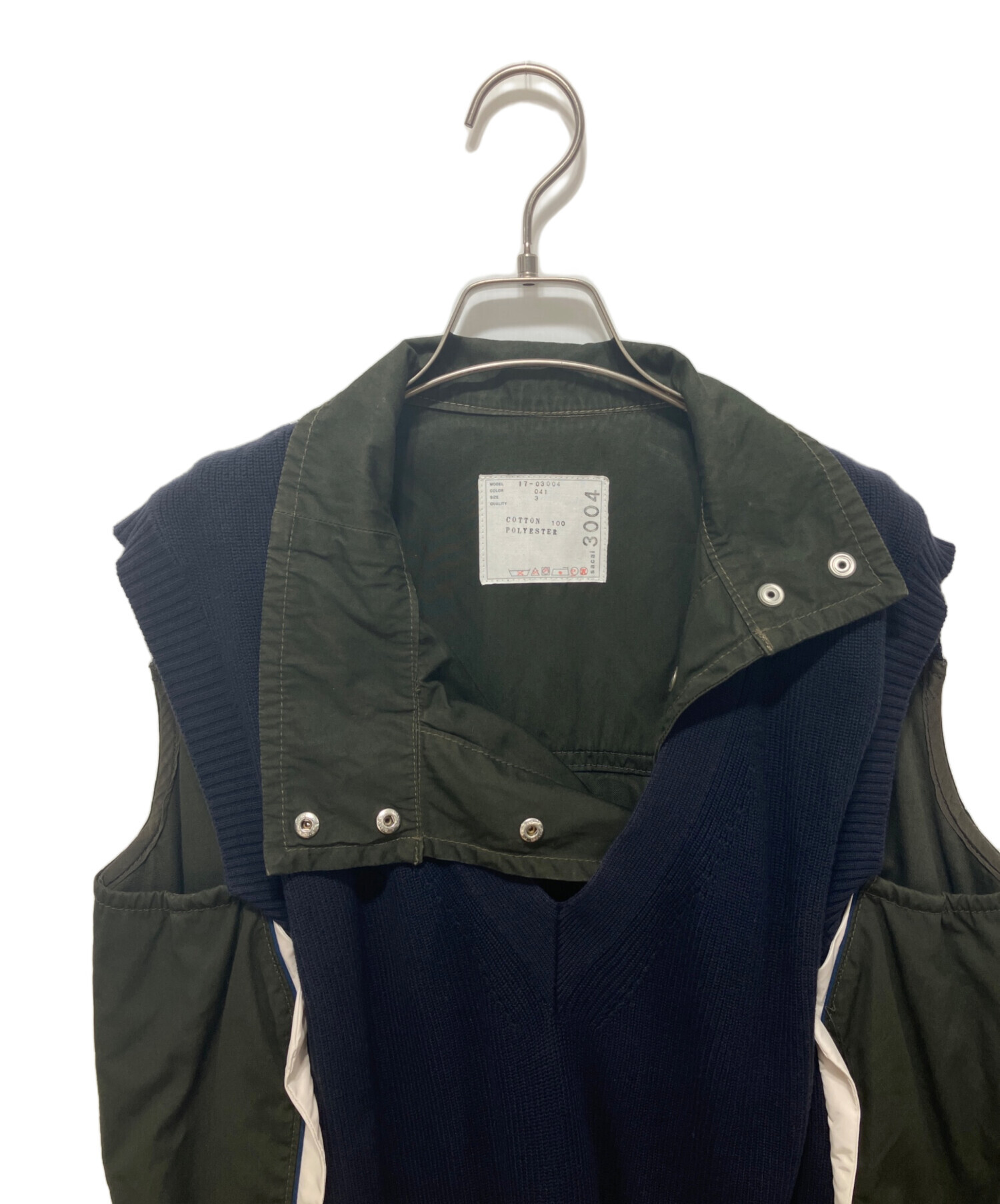 中古・古着通販】sacai (サカイ) ドッキングワンピース グリーン