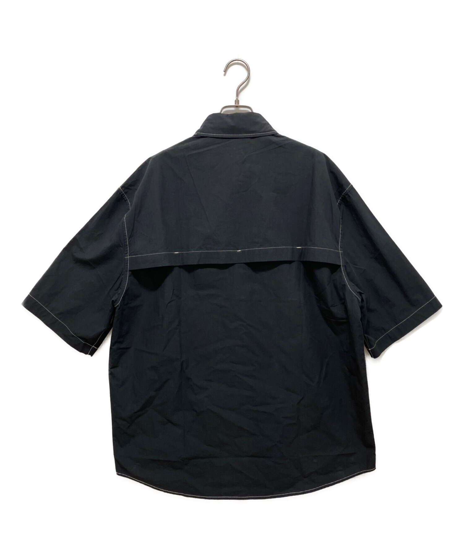 中古・古着通販】LEMAIRE (ルメール) 半袖シャツ ブラック サイズ:46