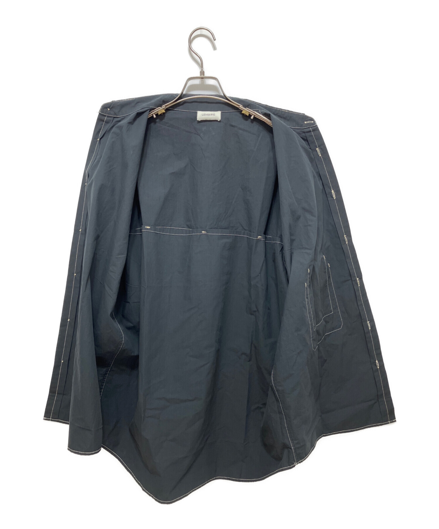 中古・古着通販】LEMAIRE (ルメール) 半袖シャツ ブラック サイズ:46