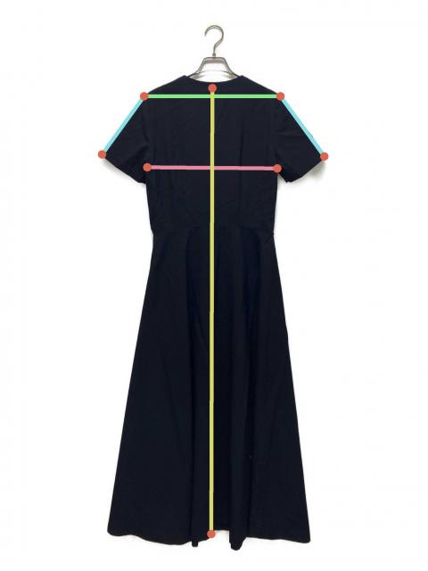 トリココムデギャルソン　ロングワンピース　レア　ネイビー、ブルー系フラワー未使用 中古・古着通販】tricot COMME des GARCONS (トリココムデギャルソン