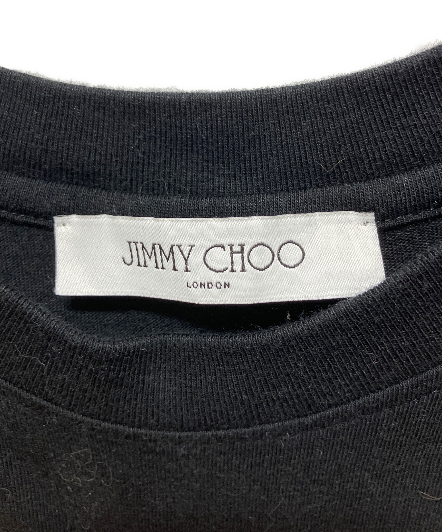 中古・古着通販】JIMMY CHOO (ジミーチュウ) Tシャツ ブラック サイズ