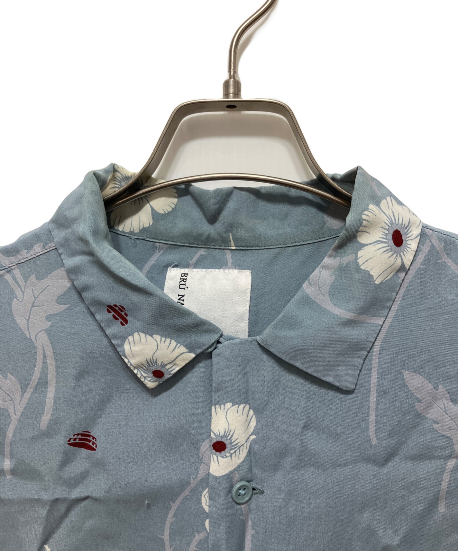 中古・古着通販】BRU NA BOINNE (ブルーナボイン) レーヨンシャツ