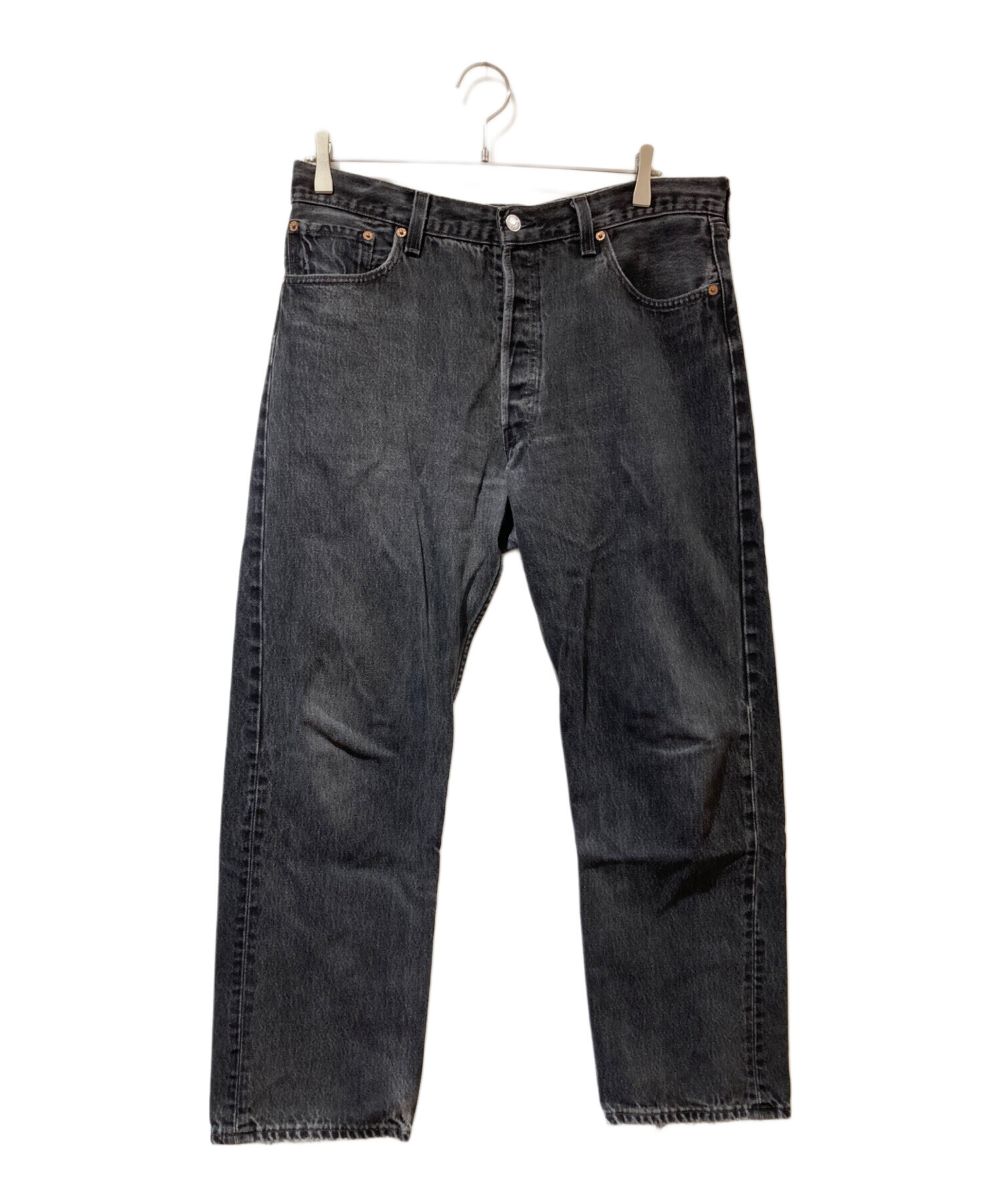 中古・古着通販】LEVI'S (リーバイス) 後染め501デニムパンツ ブラック