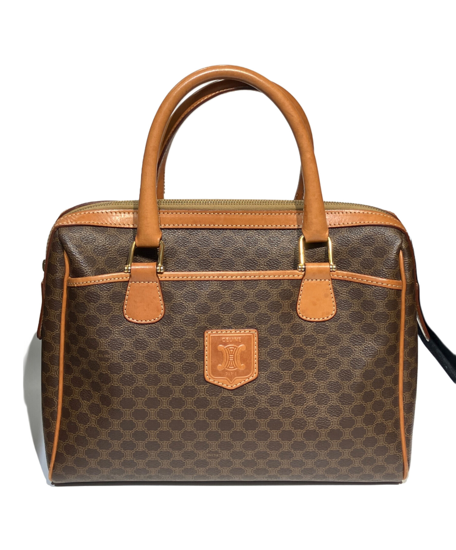 中古・古着通販】CELINE (セリーヌ) マカダム柄ミニボストンバッグ