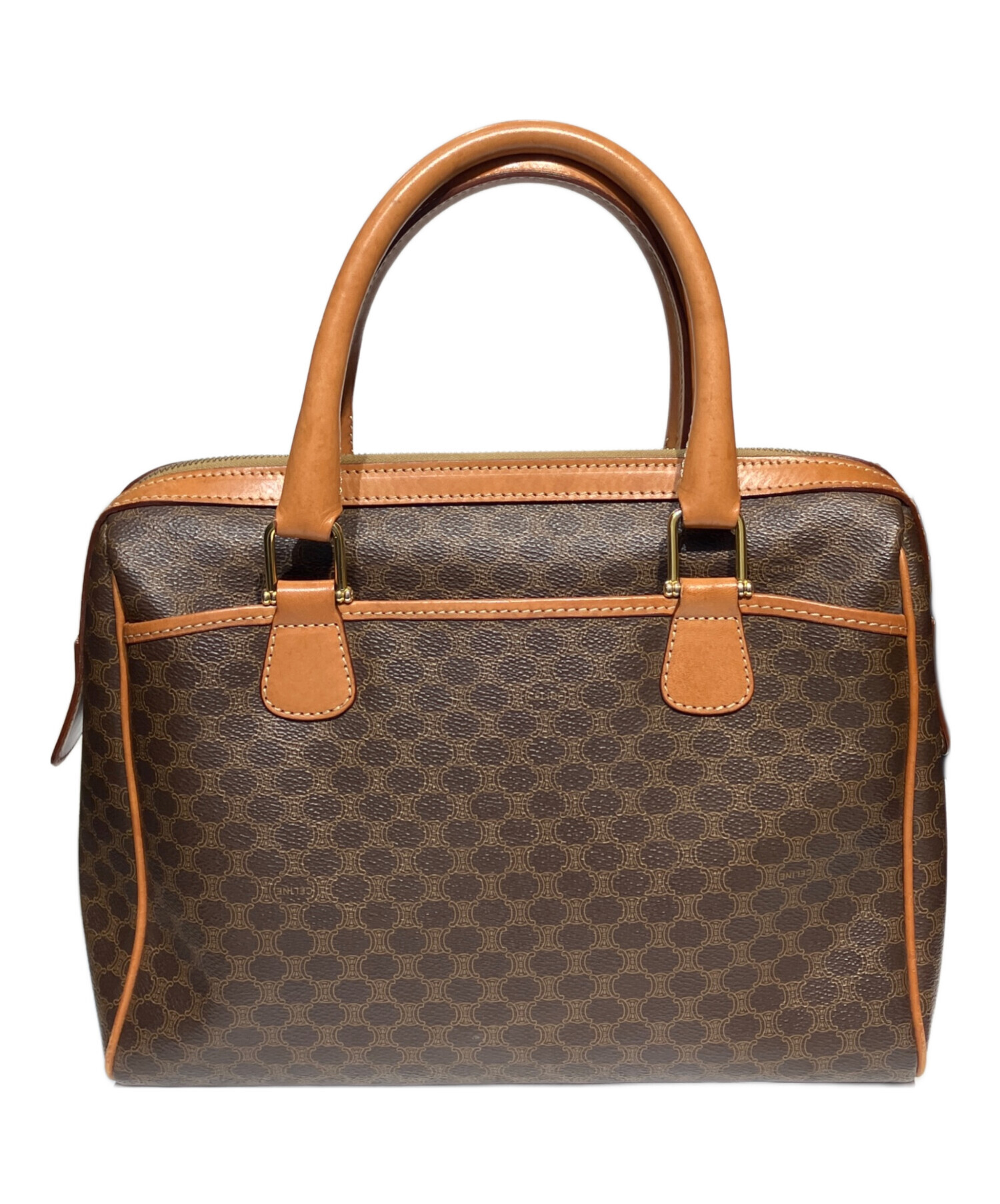 中古・古着通販】CELINE (セリーヌ) マカダム柄ミニボストンバッグ