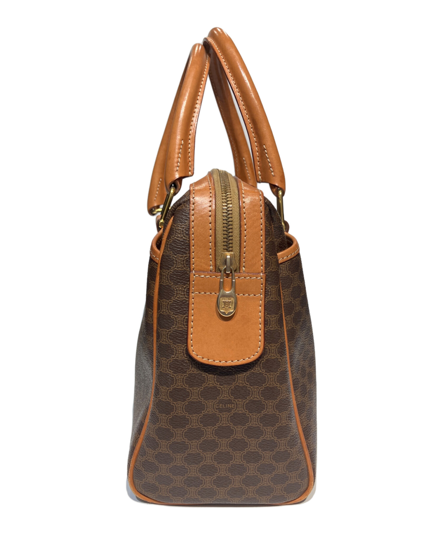 中古・古着通販】CELINE (セリーヌ) マカダム柄ミニボストンバッグ