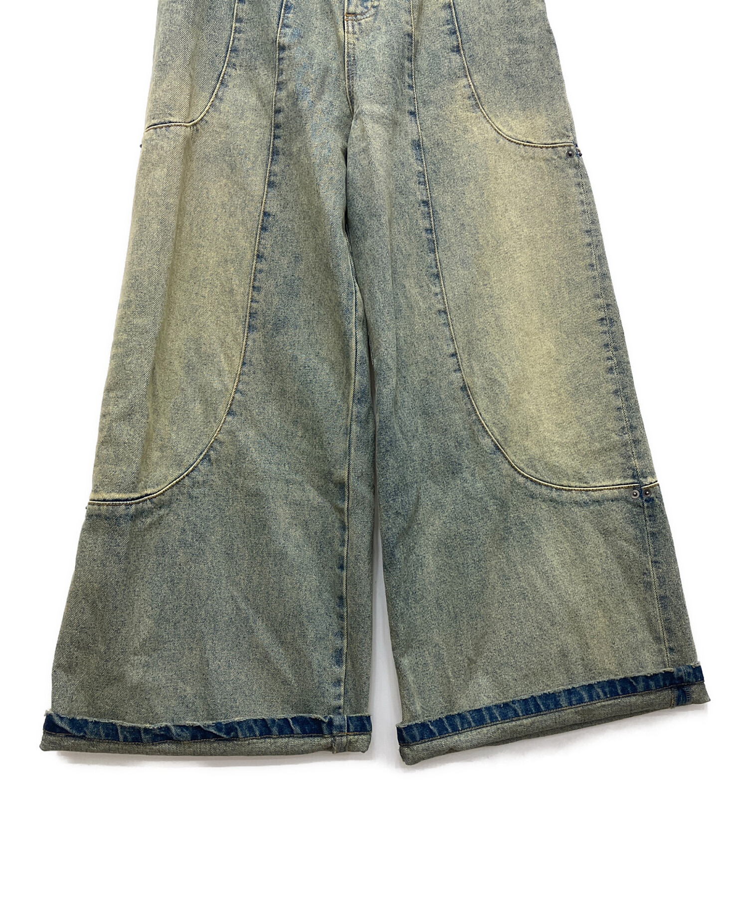 パンツ goat essence wide denim pants 中古・古着通販】GOAT ESSENCE (ゴートエッセンス) UCK WIDE DENIM