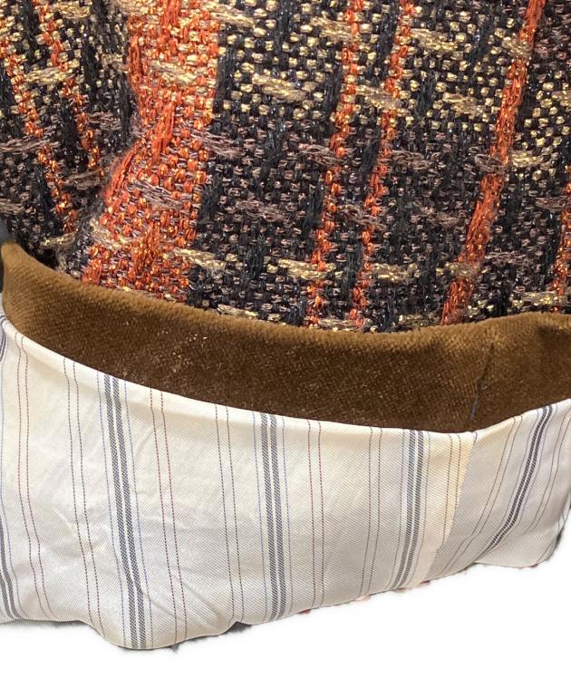 中古・古着通販】GUCCI (グッチ) ゴールドラメ入りチェックツイード