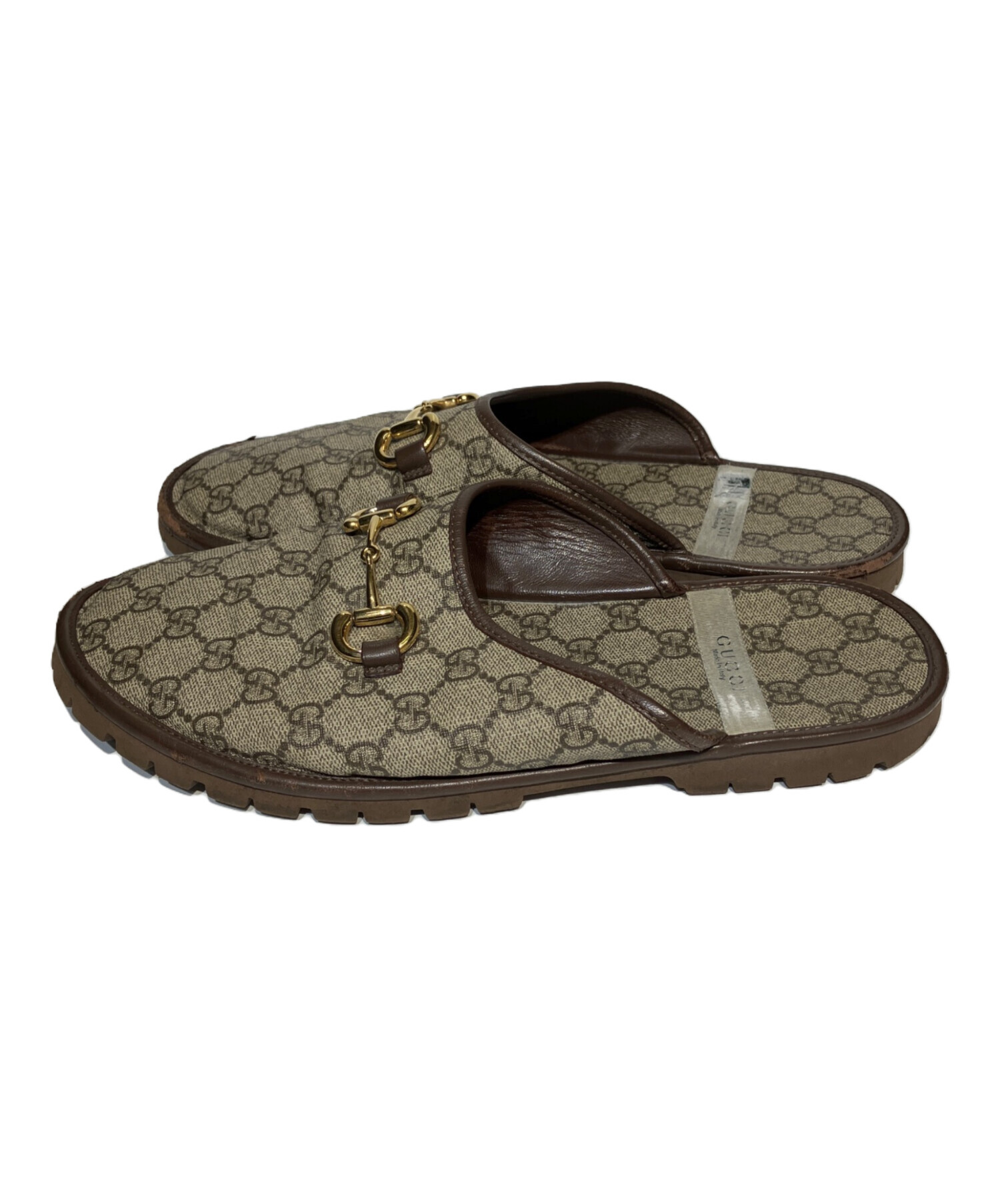 中古・古着通販】GUCCI (グッチ) GGスプリーム ホースビット ミュール