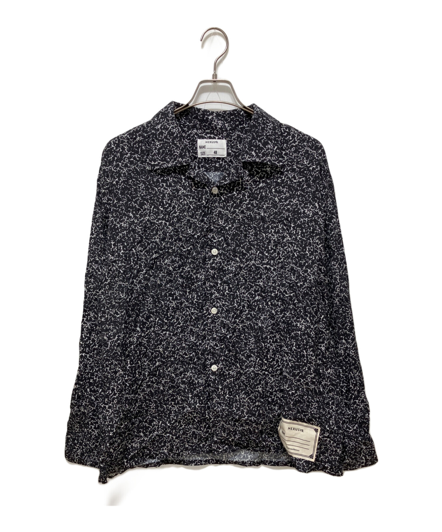 中古・古着通販】NEXUSVII (ネクサスセブン) OPEN COLLAR SHIRT