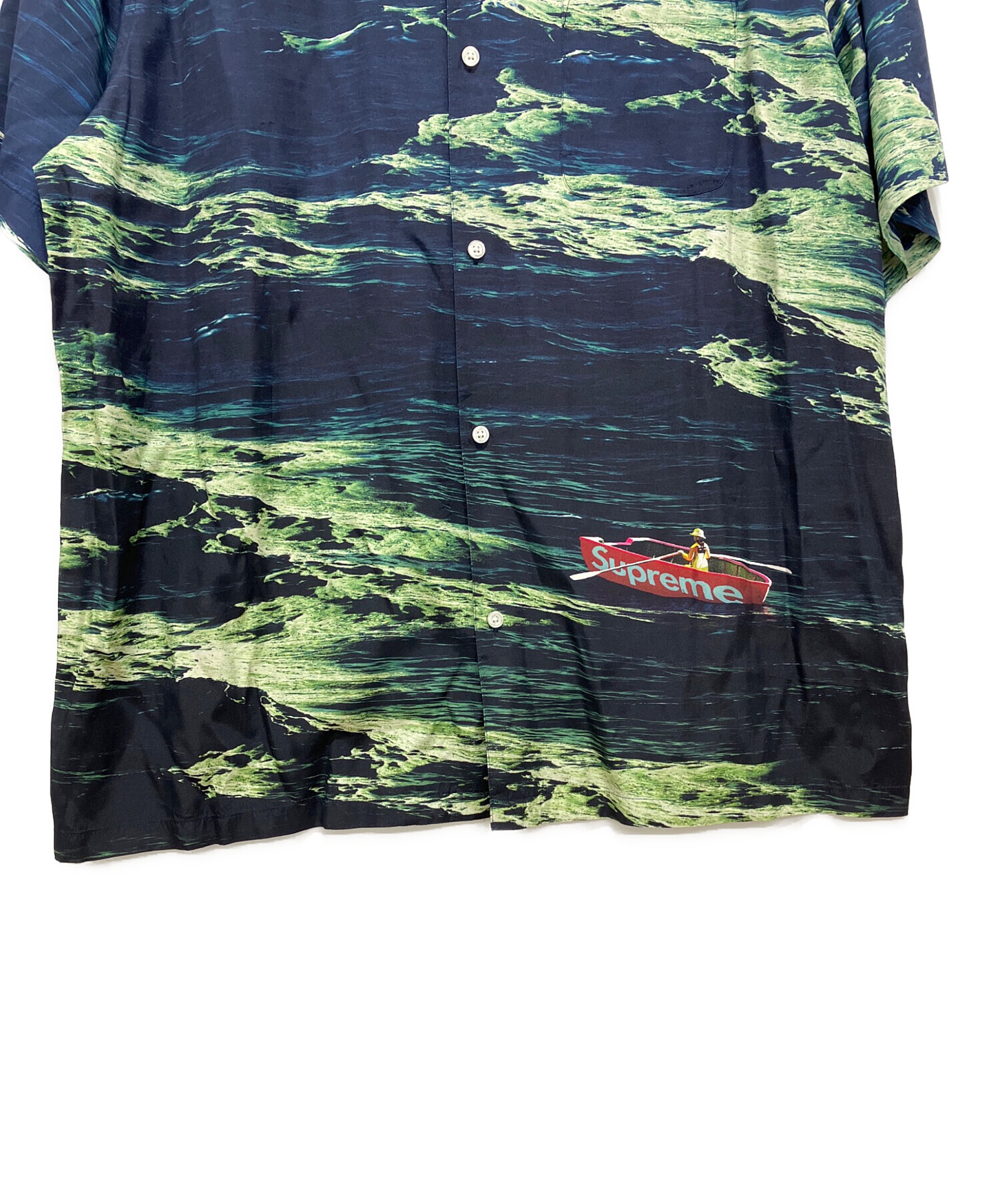中古・古着通販】SUPREME (シュプリーム) Boat S/S Shirt ネイビー