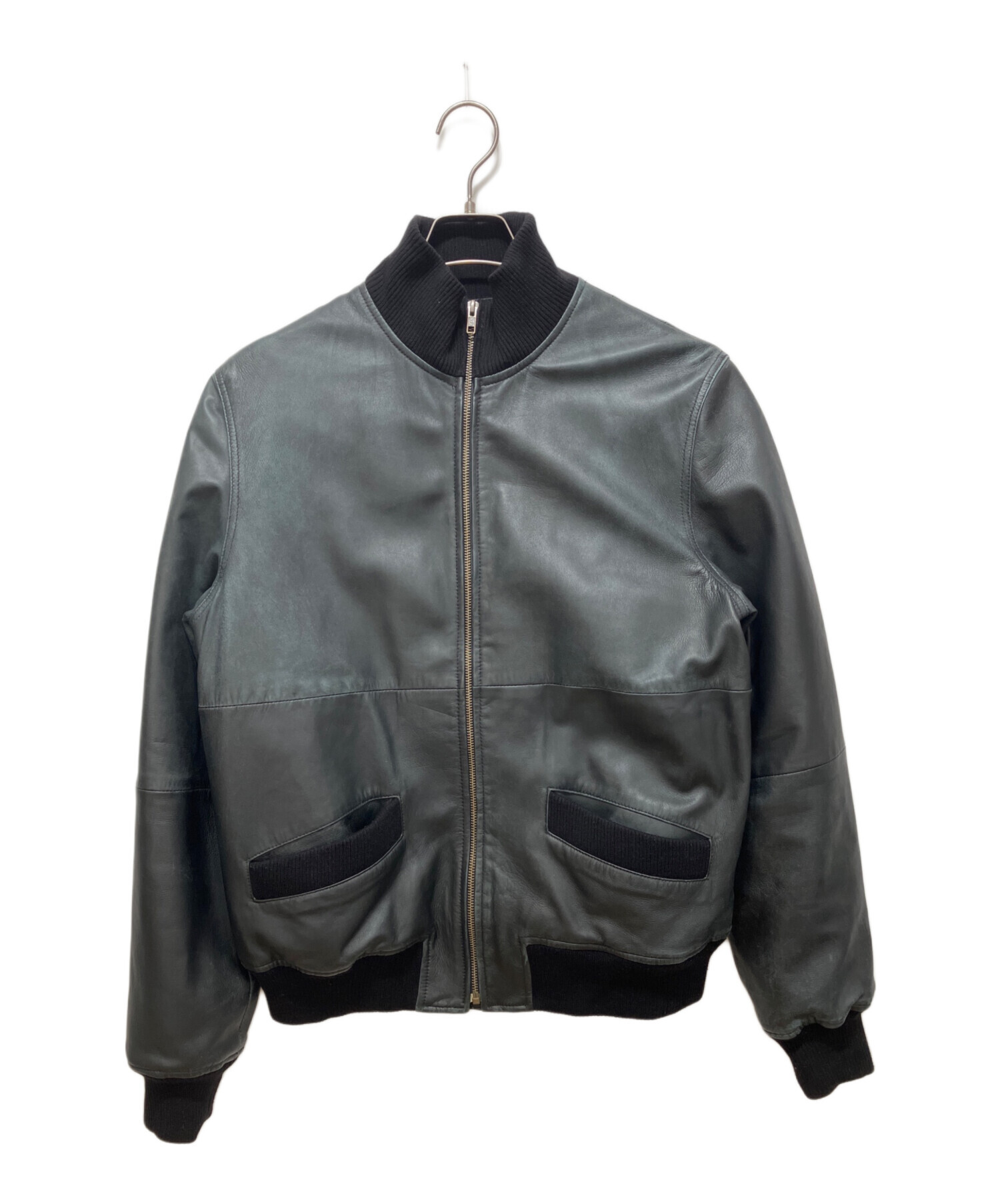 中古・古着通販】A.P.C. (アーペーセー) レザーブルゾン ブラック