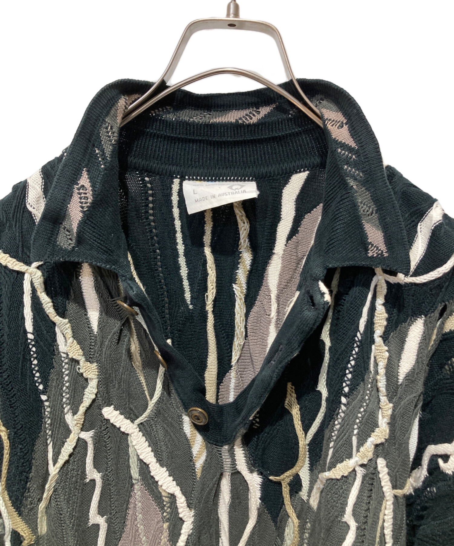 中古・古着通販】Coogi (クージー) 3Dニット ブラック サイズ:L