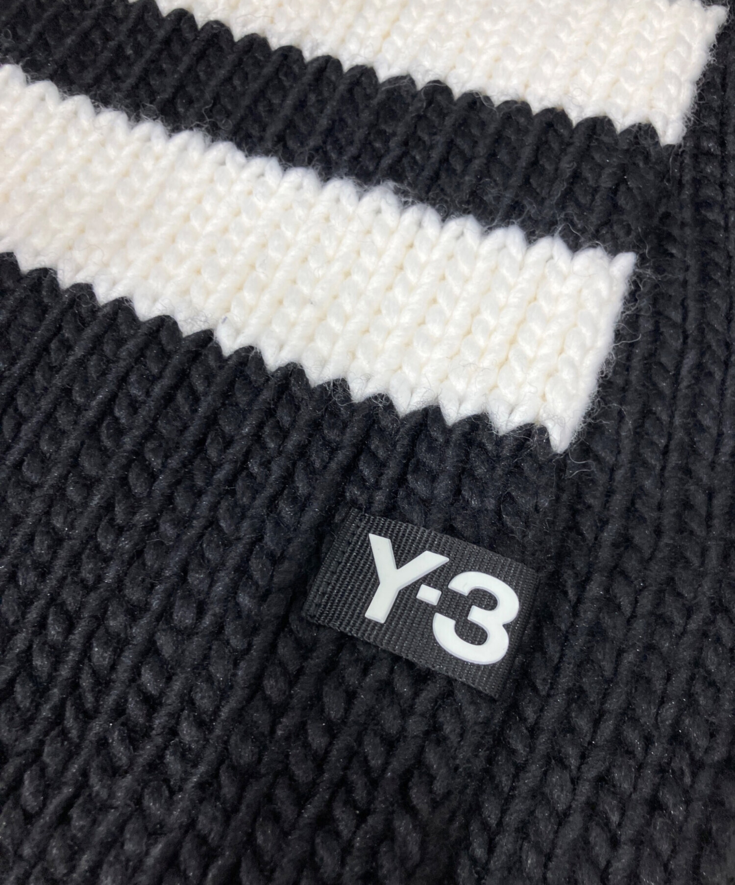 中古・古着通販】Y-3 (ワイスリー) マフラー ブラック｜ブランド・古着