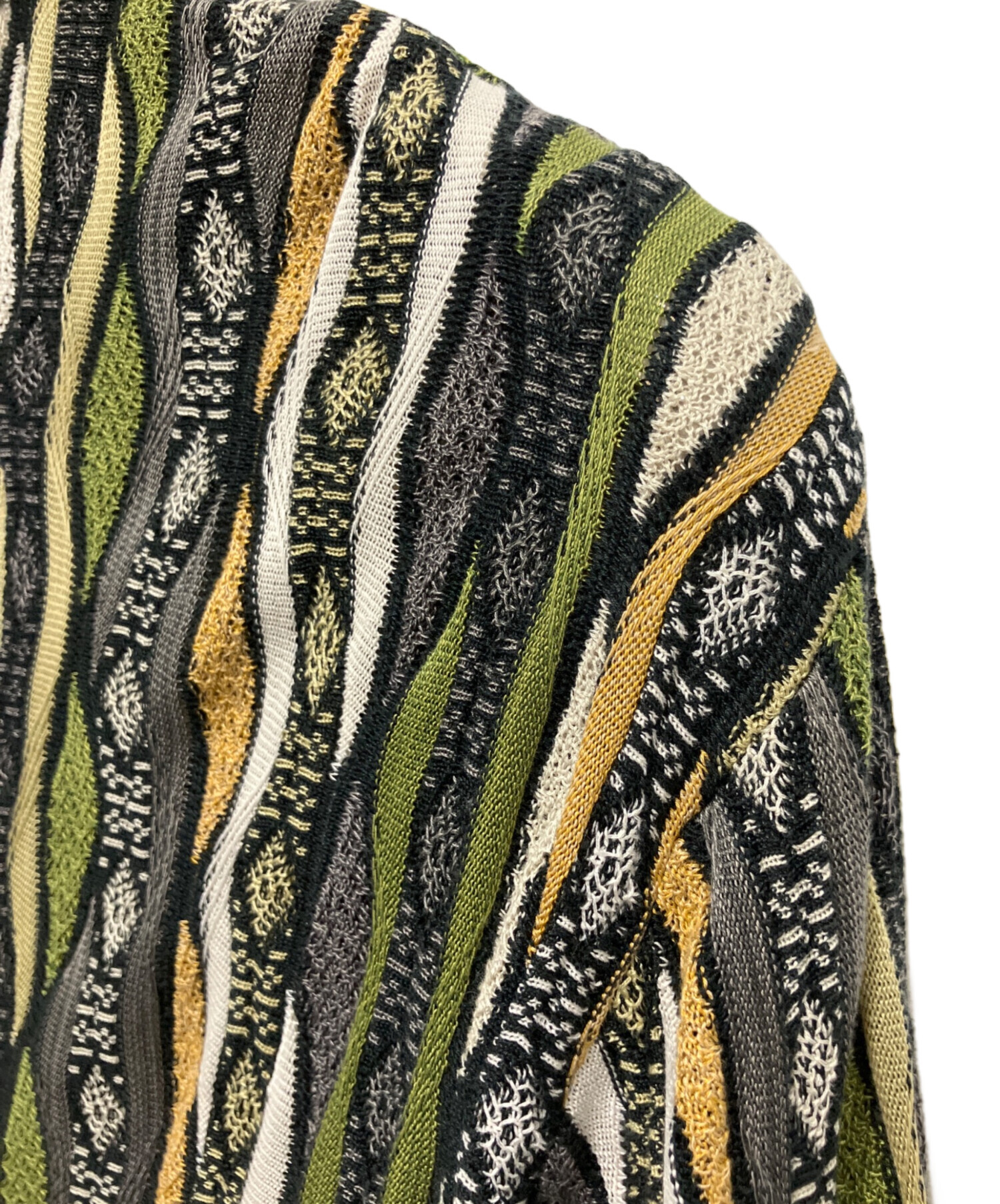 中古・古着通販】Coogi (クージー) 3D ニットポロシャツ グリーン