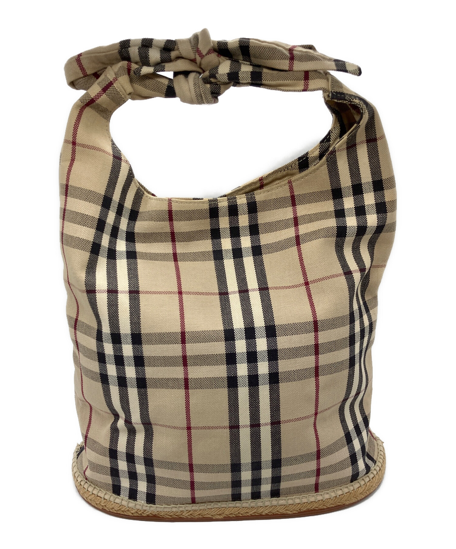 中古・古着通販】BURBERRY (バーバリー) ノバチェックバケツ型トート