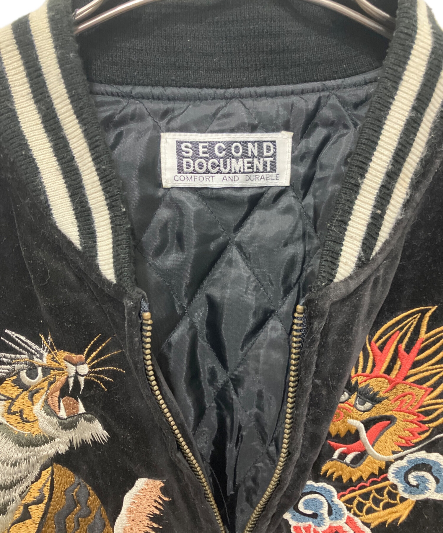 別珍 スカジャン unknown 古着 アメカジ 綿100 中古・古着通販】SECOND DOCUMENT (セカンド ドキュメント) 別珍