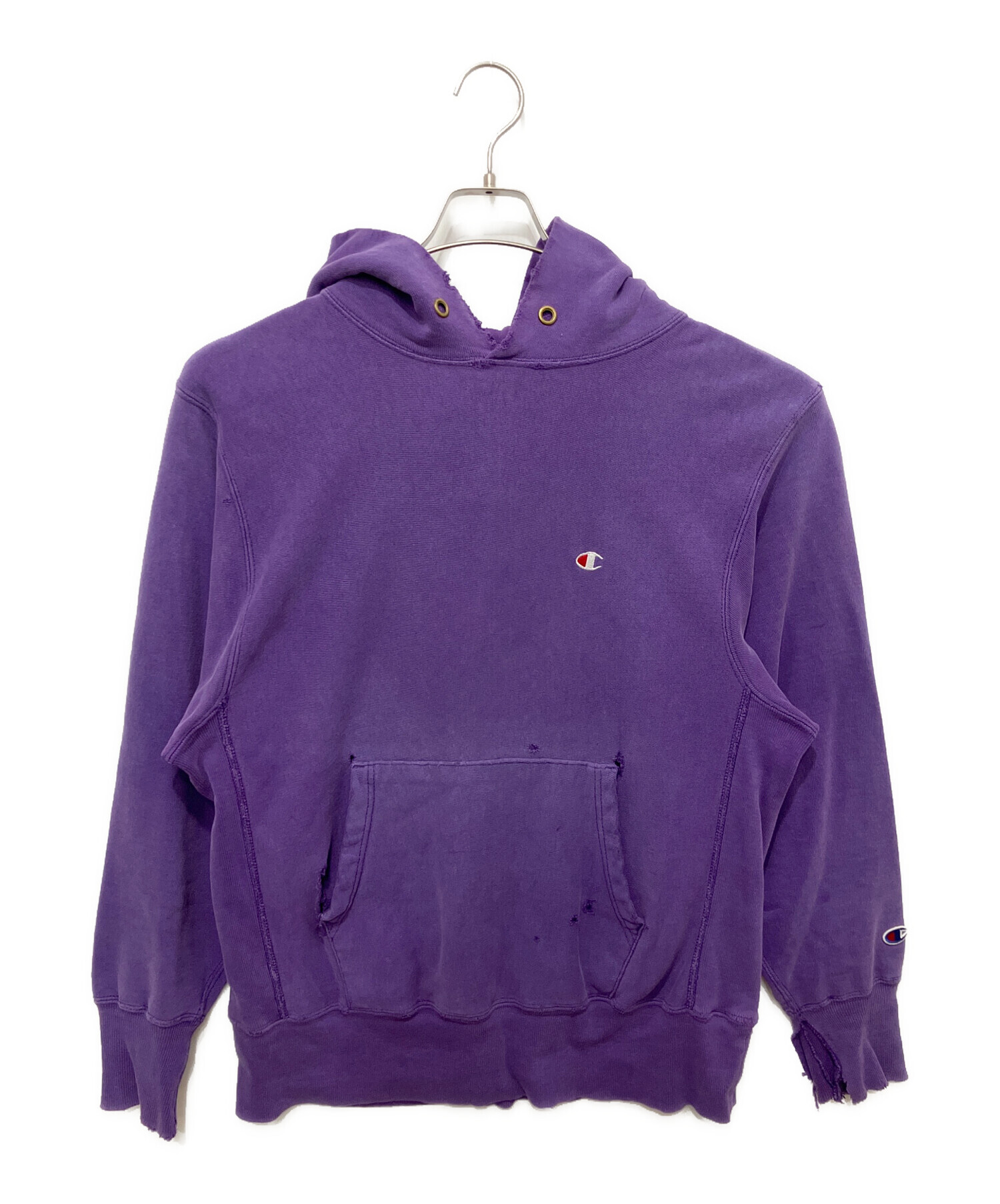 80s Champion トリコタグ　リバースウィーブパーカー　パープル　紫 中古・古着通販】Champion REVERSE WEAVE (チャンピオン リバース