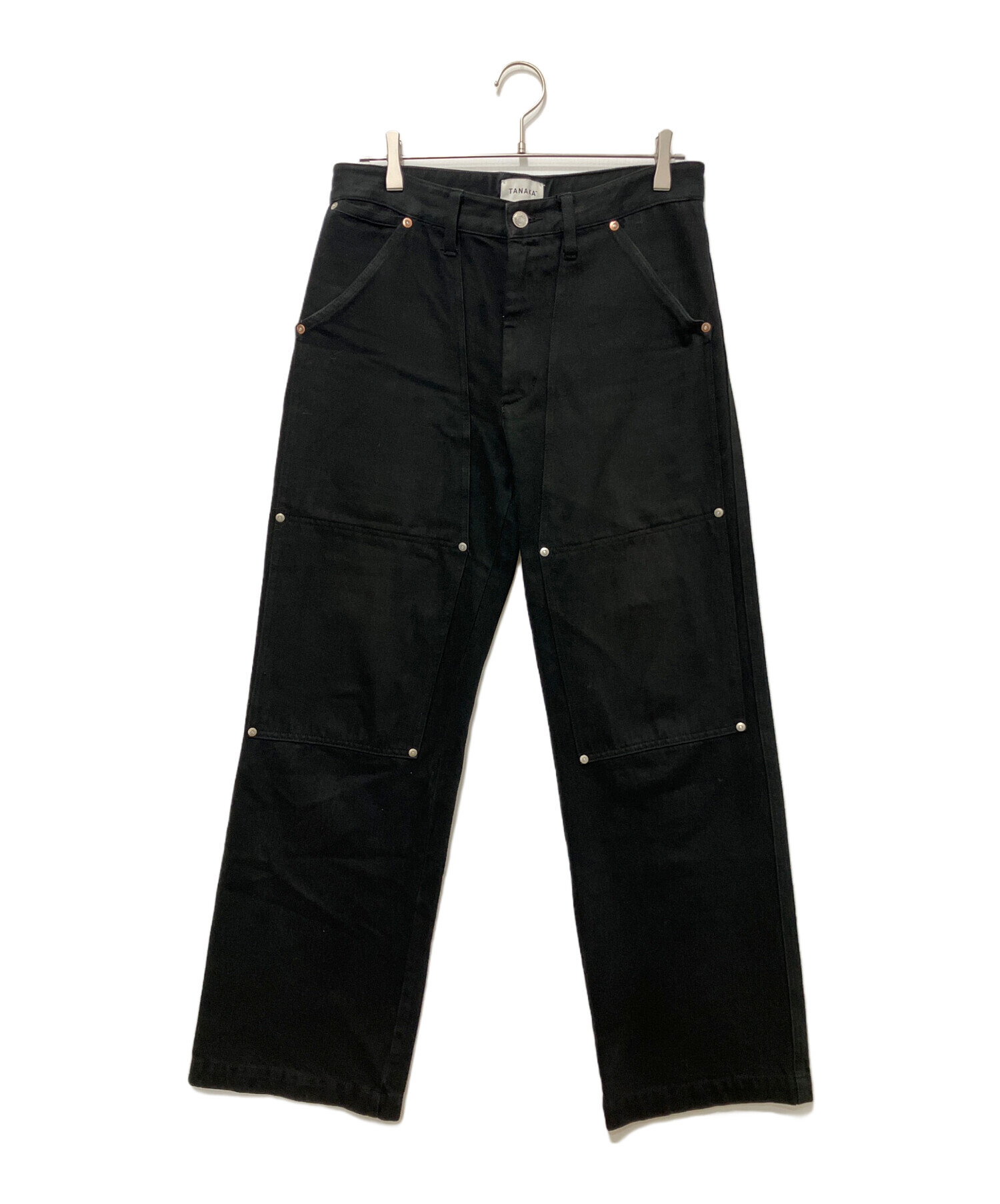 TANAKA タナカ パンツ（その他） XS 黒 【古着】【中古】【送料無料】 中古・古着通販】TANAKA (タナカ) WORK JEAN TROUSERS ブラック サイズ