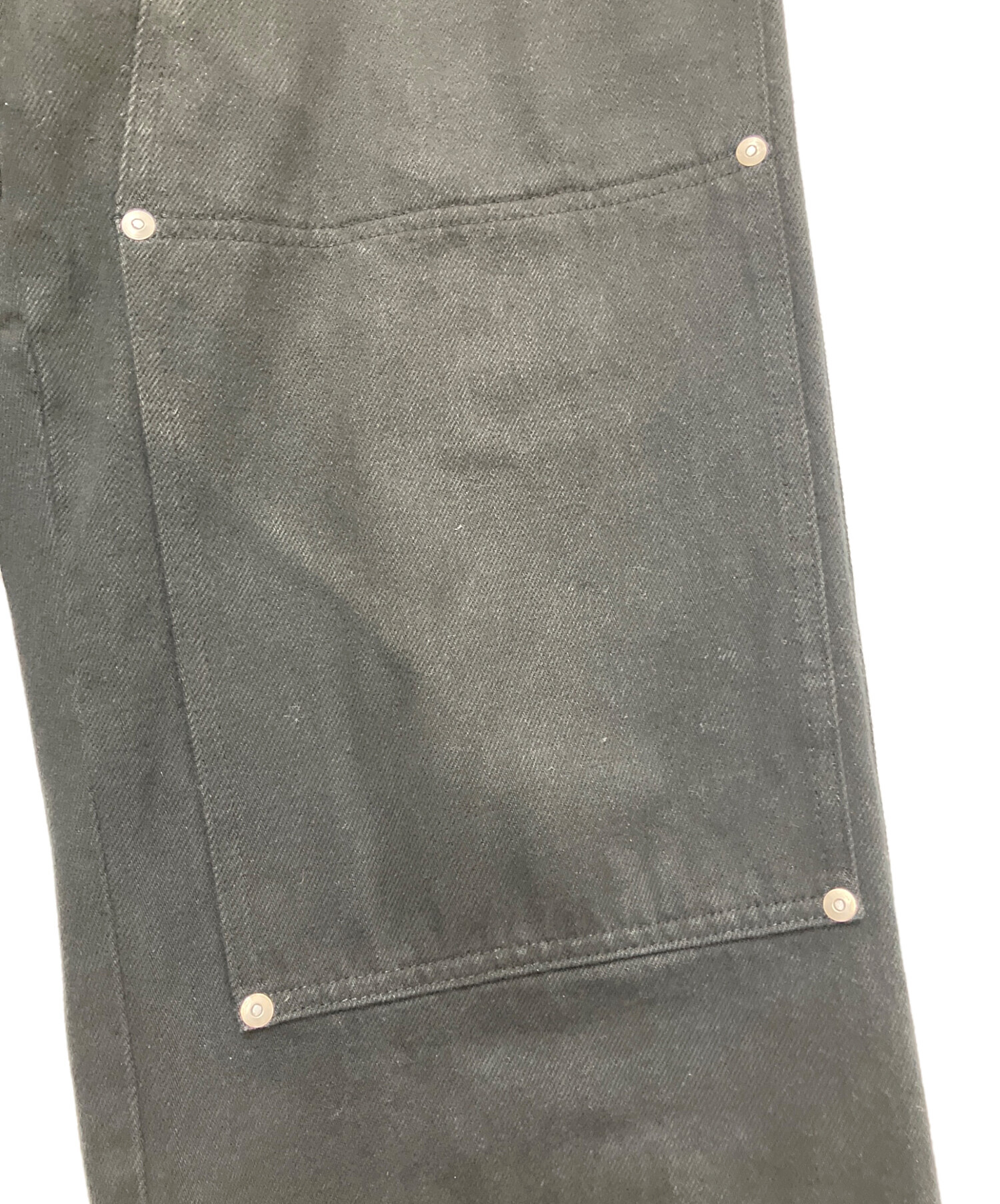 中古・古着通販】TANAKA (タナカ) WORK JEAN TROUSERS ブラック サイズ