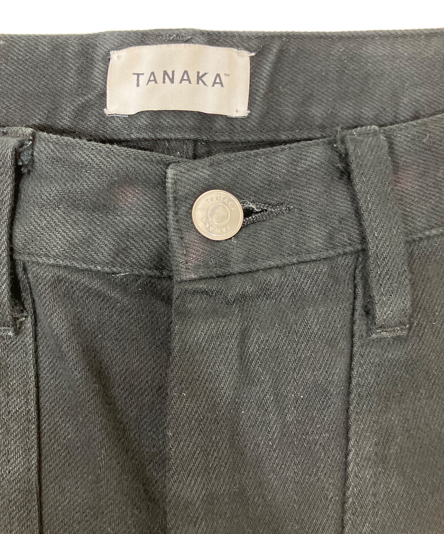 中古・古着通販】TANAKA (タナカ) WORK JEAN TROUSERS ブラック サイズ