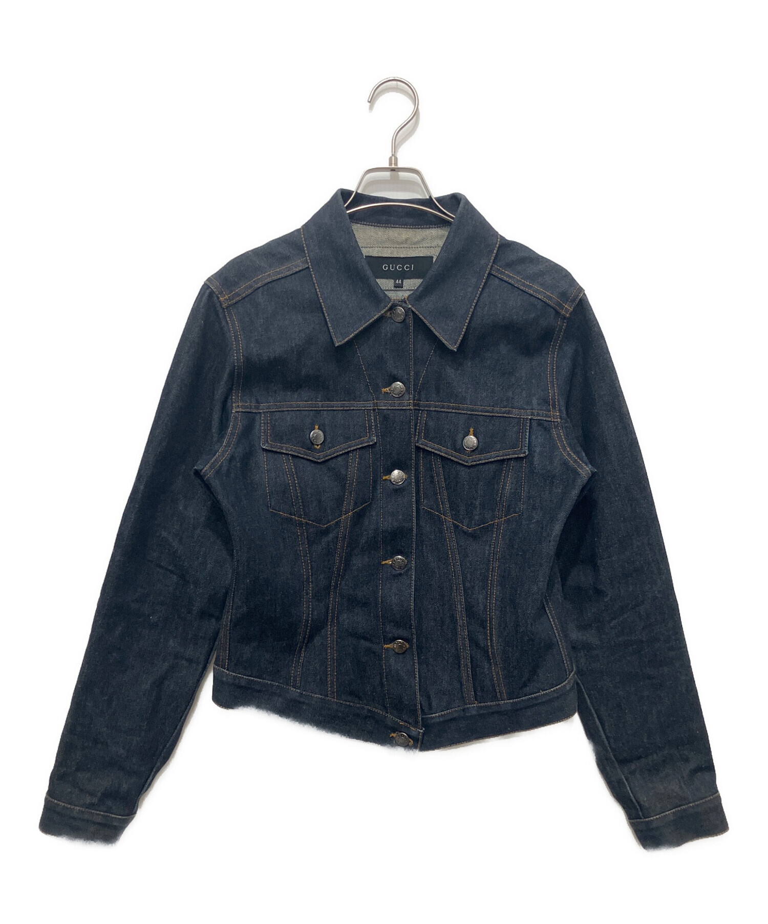 GUCCI デニムジャケット 44 中古・古着通販】GUCCI (グッチ) デニムジャケット インディゴ サイズ