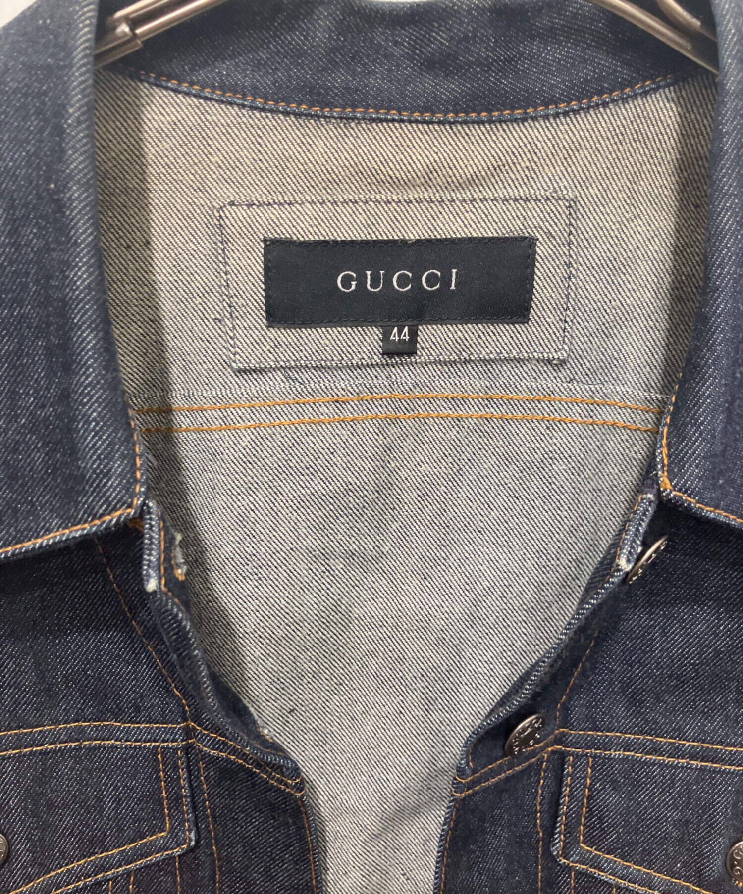 中古・古着通販】GUCCI (グッチ) デニムジャケット インディゴ サイズ