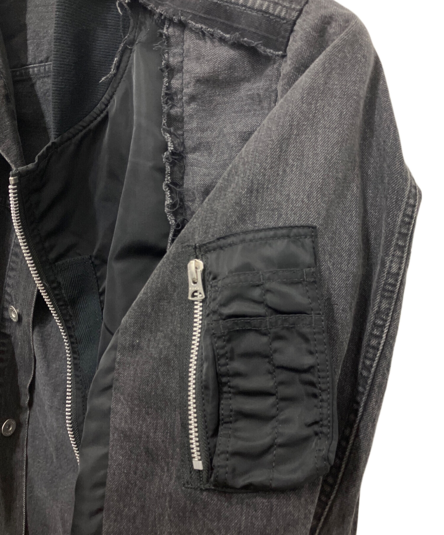 中古・古着通販】sacai (サカイ) 19SS Re-Make MA-1 Doccing Denim 