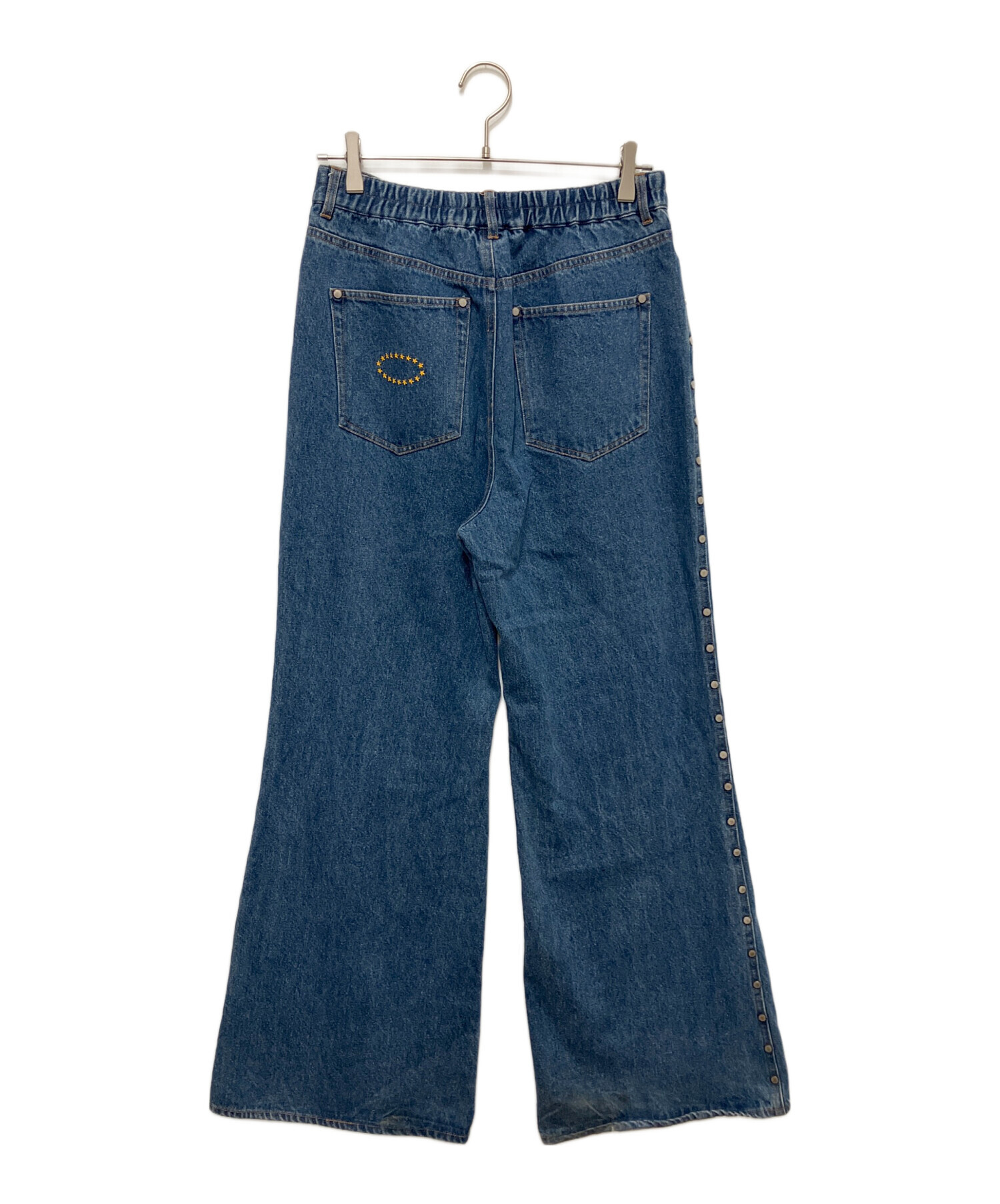 中古・古着通販】AFB (エーエフビー) ダメージデニムパンツ インディゴ