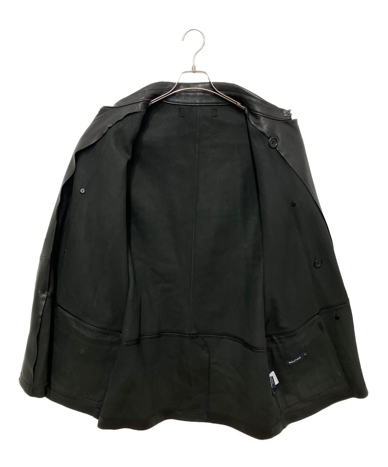 中古・古着通販】NAUTICA (ノーティカ) ダブルレザーカーコート