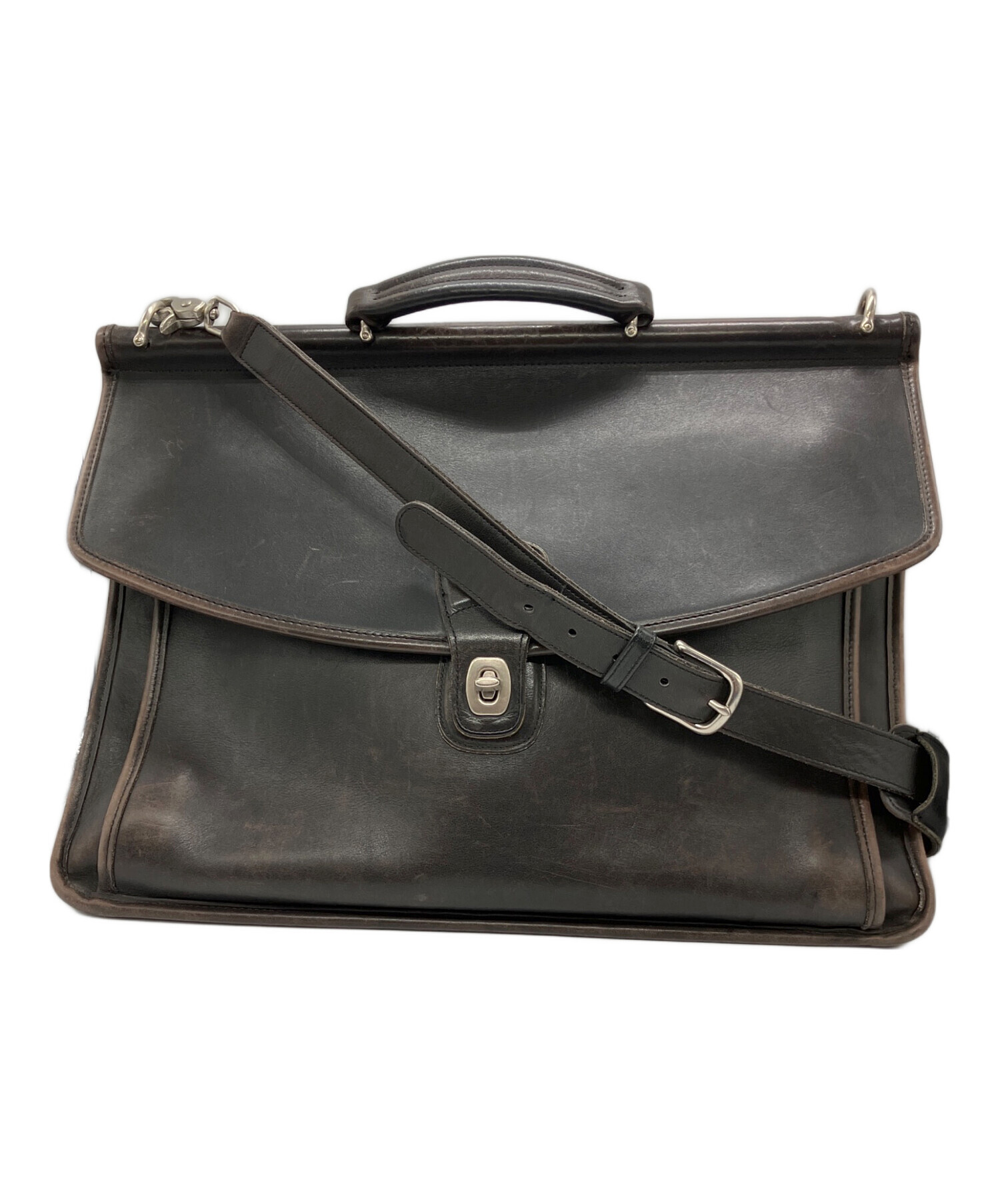 コーチ Metropolitan Brief Bag ブラック 中古・古着通販】COACH (コーチ) 2way Metropolitan Brief Bag