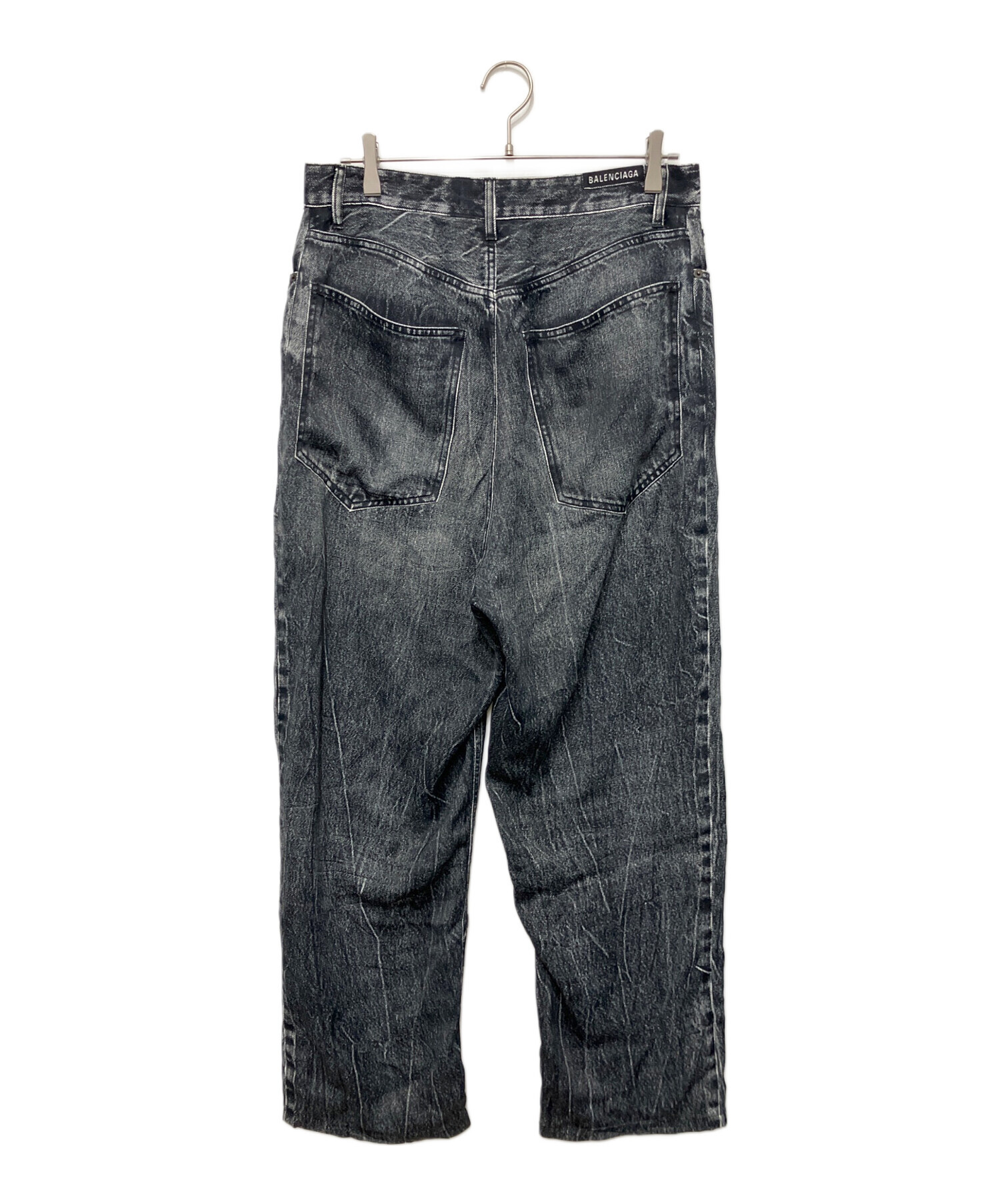 中古・古着通販】BALENCIAGA (バレンシアガ) デニム転写デザインパンツ