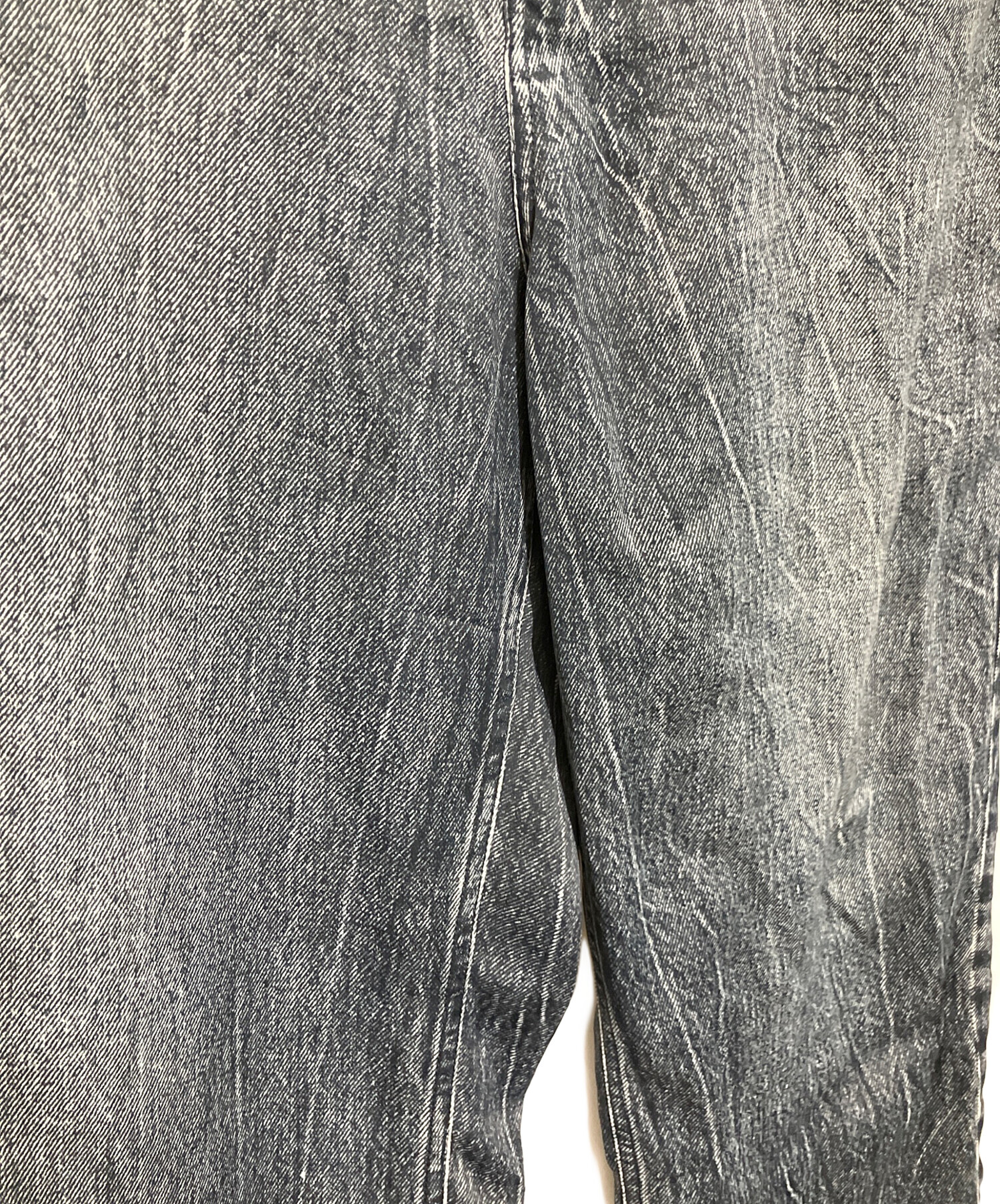 中古・古着通販】BALENCIAGA (バレンシアガ) デニム転写デザインパンツ
