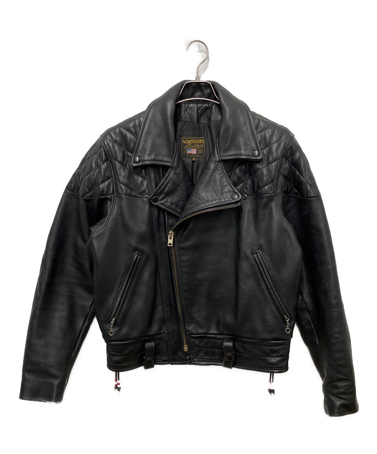 中古・古着通販】VANSON (バンソン) パテッド ダブルライダース 