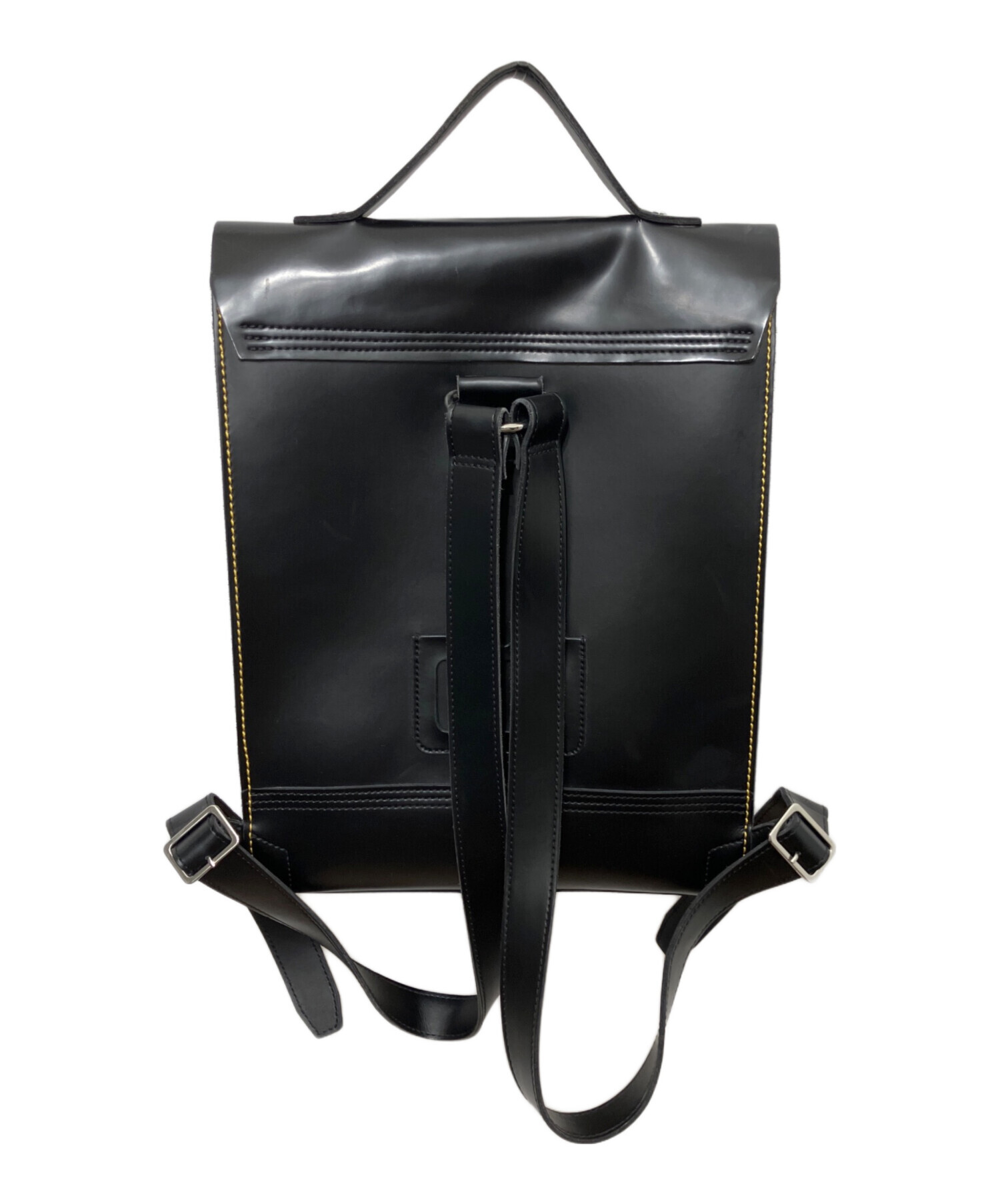 未使用級 Dr.Martens ボックス バックパック レザー ブラック 中古・古着通販】Dr.Martens (ドクターマーチン) BOX BACKPACK
