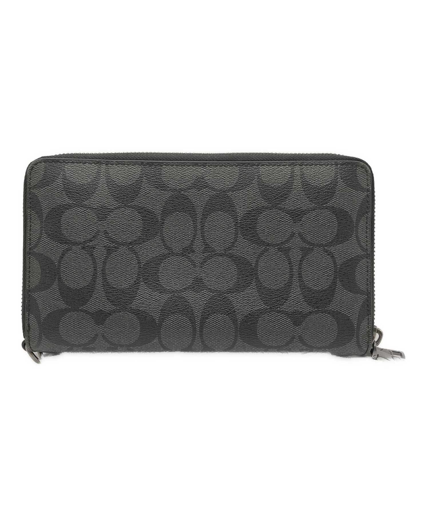 COACH コーチ　オーガナイザー　長財布　トラベルキット　男女兼用　ブラック 中古・古着通販】COACH (コーチ) ダブル ジップ トラベル