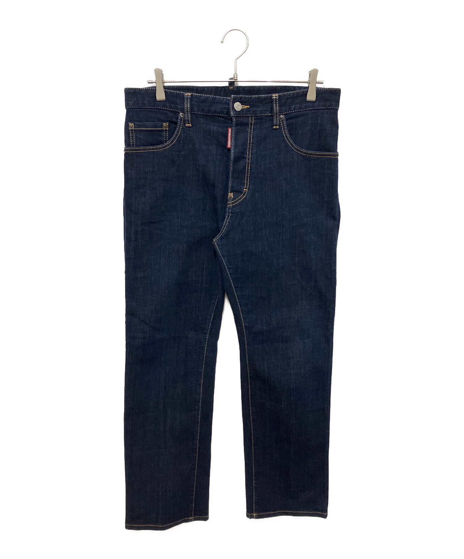 中古・古着通販】DSQUARED2 (ディースクエアード) レザーパッチ デニム 中古・古着通販】DSQUARED2 (ディースクエアード) レザーパッチ デニム