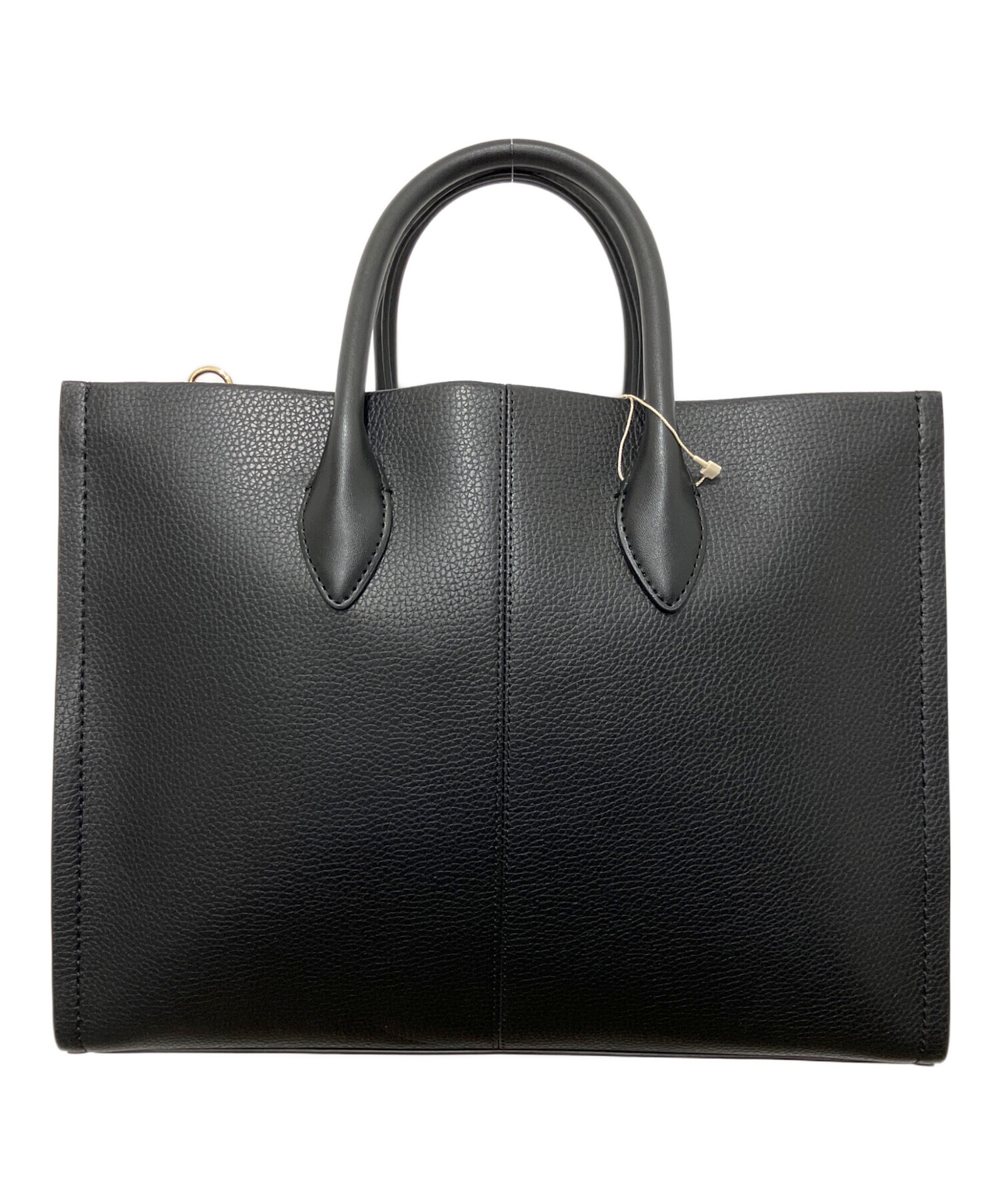 【美品】MICHAEL KORS トートバッグ ブラック レザー 中古・古着通販】MICHAEL KORS (マイケルコース) トートバッグ