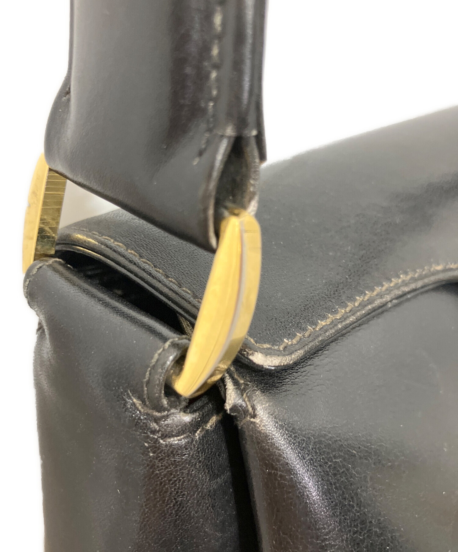中古・古着通販】GUCCI (グッチ) ターンロック Gロゴ金具 ハンドバッグ