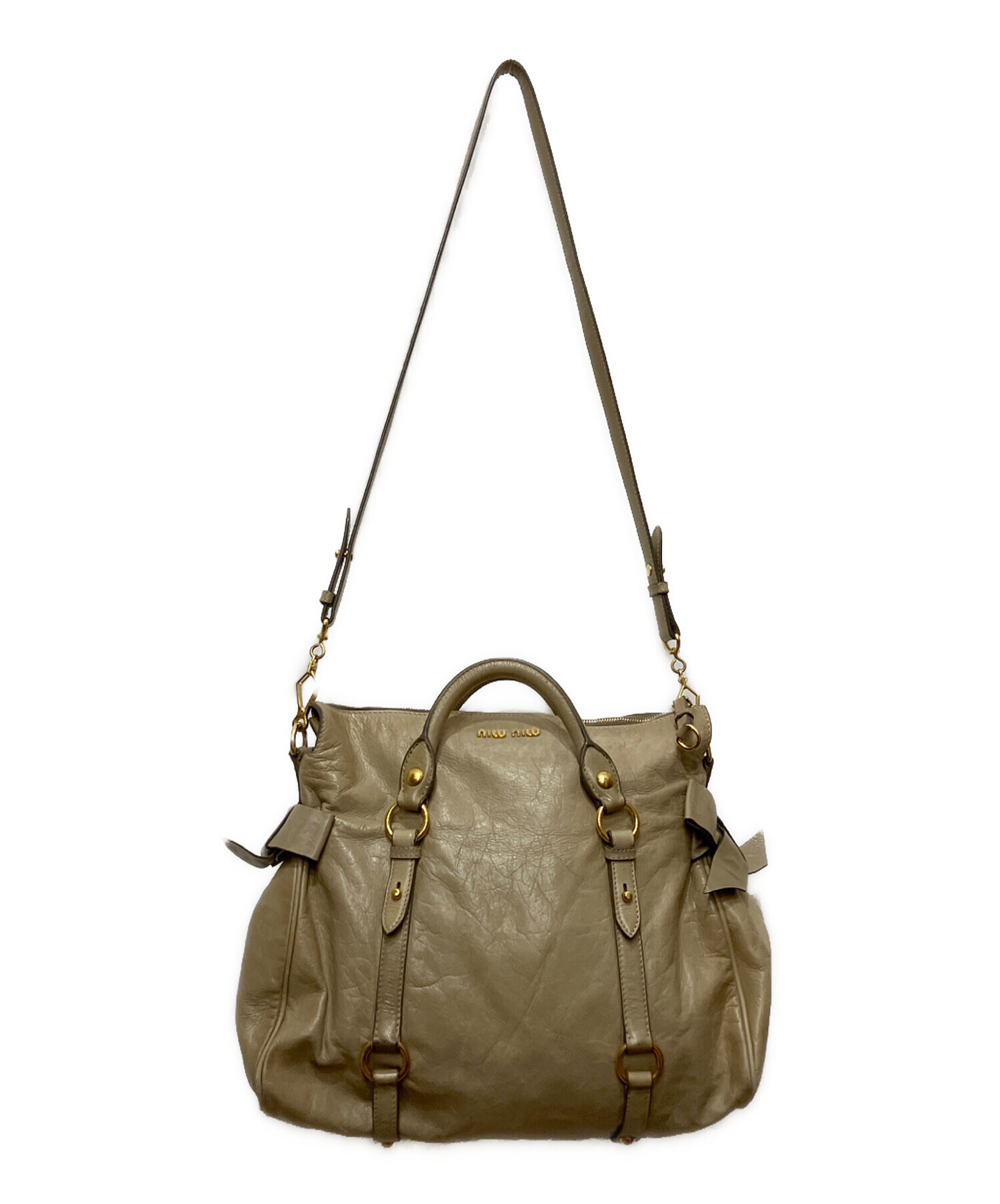 中古・古着通販】MIU MIU (ミュウミュウ) VITELLO LUX サイドリボン